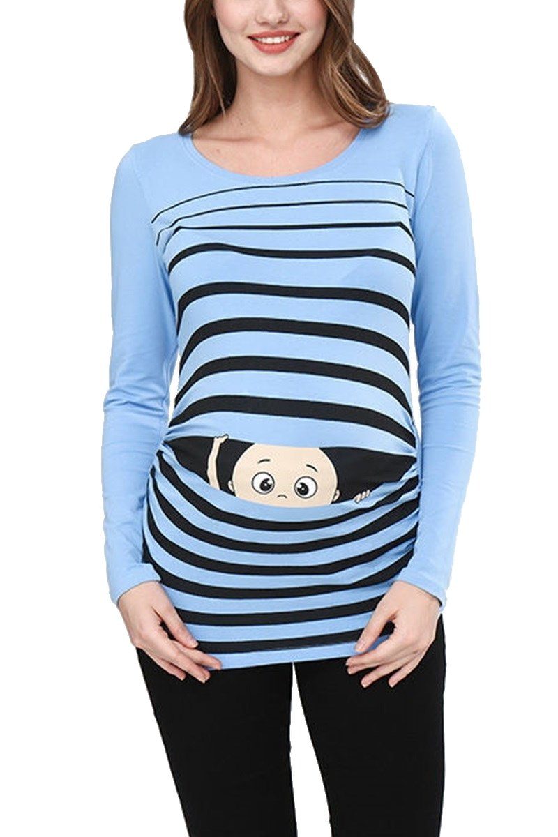 M.M.C. Umstandsshirt Guck Guck mit Motiv