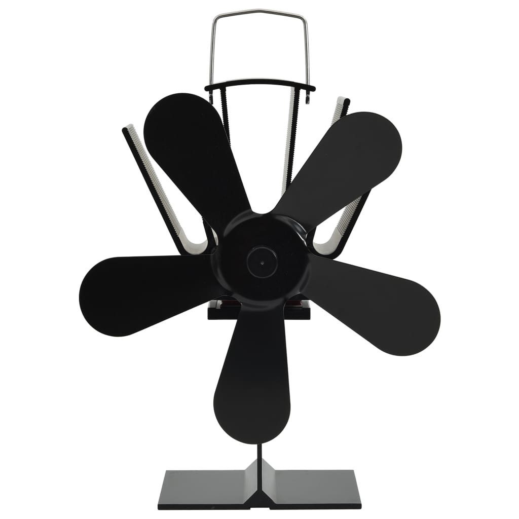 vidaXL Kaminventilator 16 x 11 x 215 cm 5 Flgel Kaminofen Ventilator Wärmebetriebener Kaminve