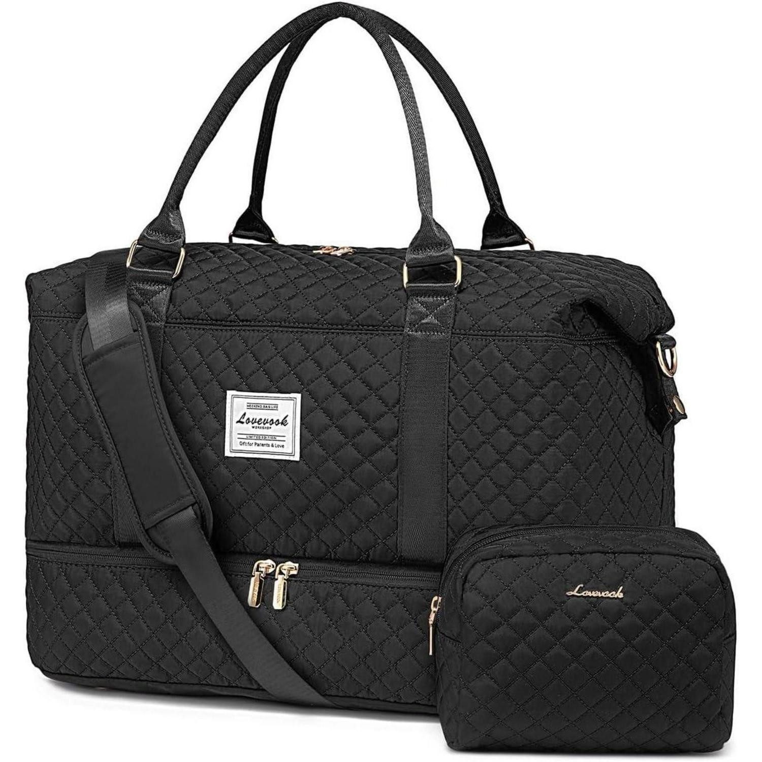 Reisetasche Reisetasche Damen Sporttasche Groß mit Schuhfach Nassfach Weekender