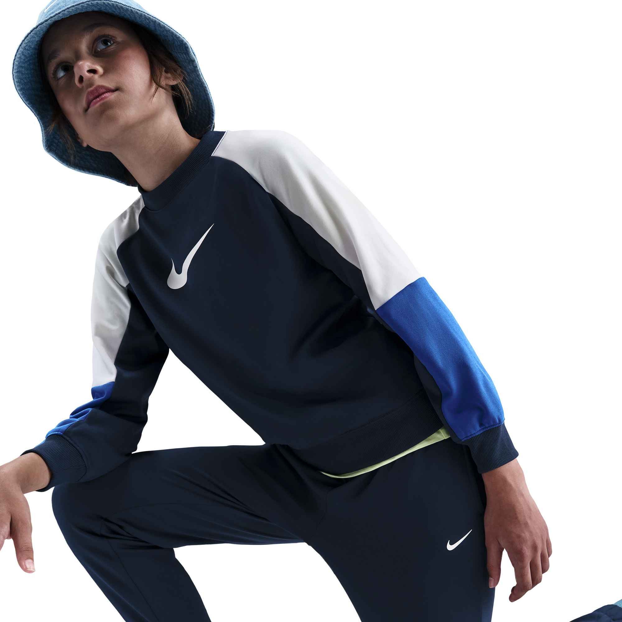Nike Sportswear Trainingsanzug K NSW DF TRACKSUIT PK CREW (2-tlg), zweiteiliges Set, mit Eingriffstaschen am Unterteil, schnell trocknend