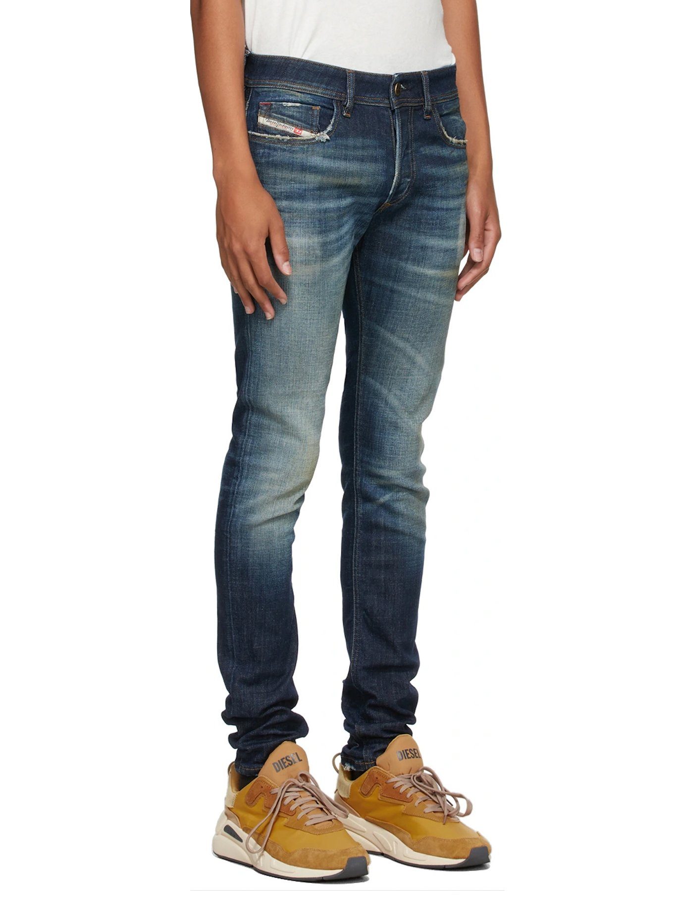 Vintage - Skinny-fit-Jeans Stretch 09A27 Diesel - Hose Länge:32 Sleenker-X