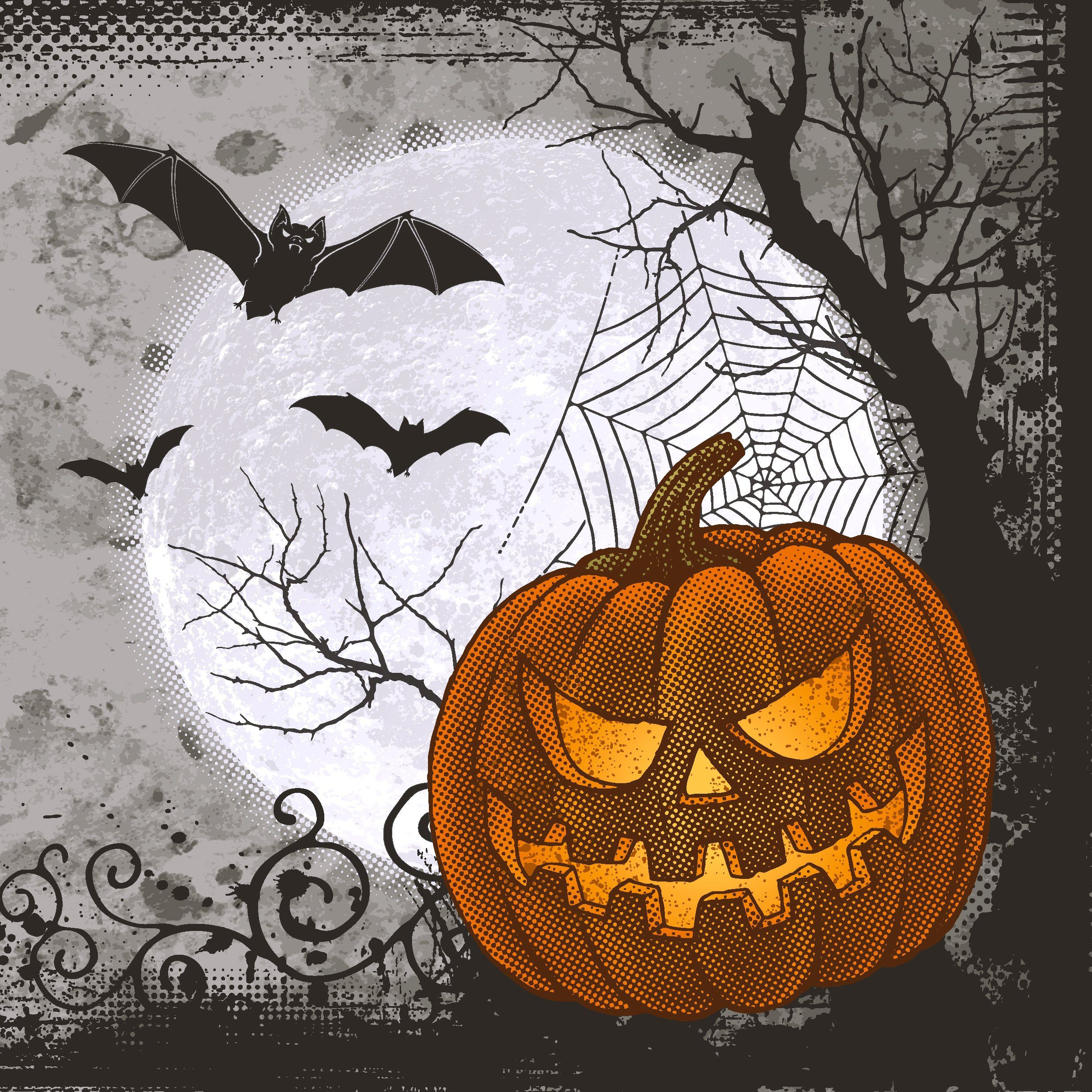 Paper+Design Papierserviette Halloween Time, (20 St), 33 cm x 33 cm