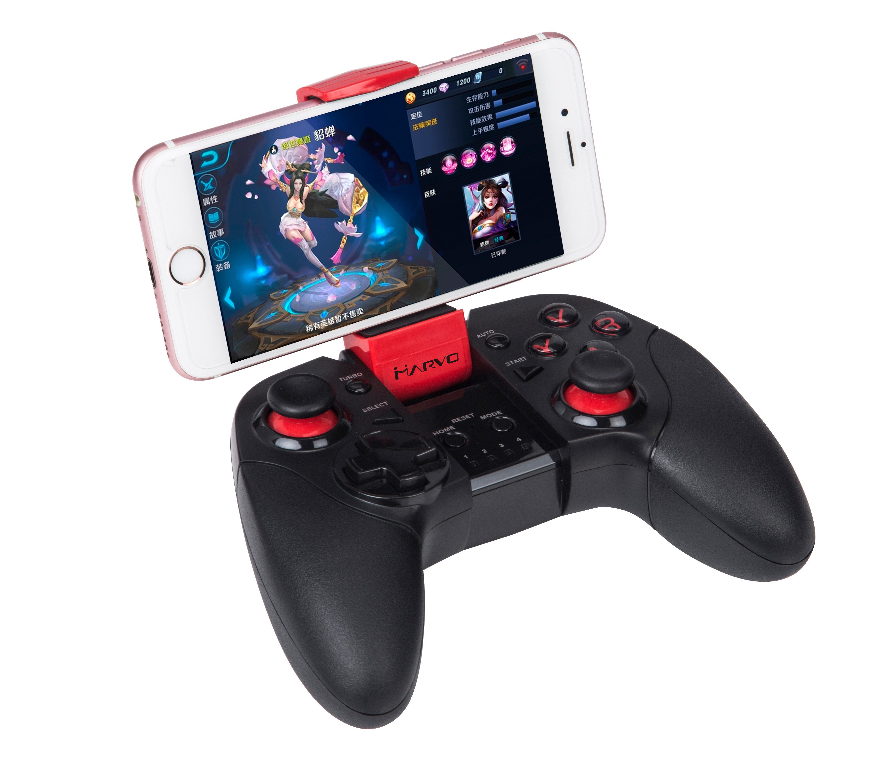 MARVO GT-62 plattformübergreifendes drahtloses Gamepad (kompatibel mit Android, iOS und PCs) – Bild 2 von 3