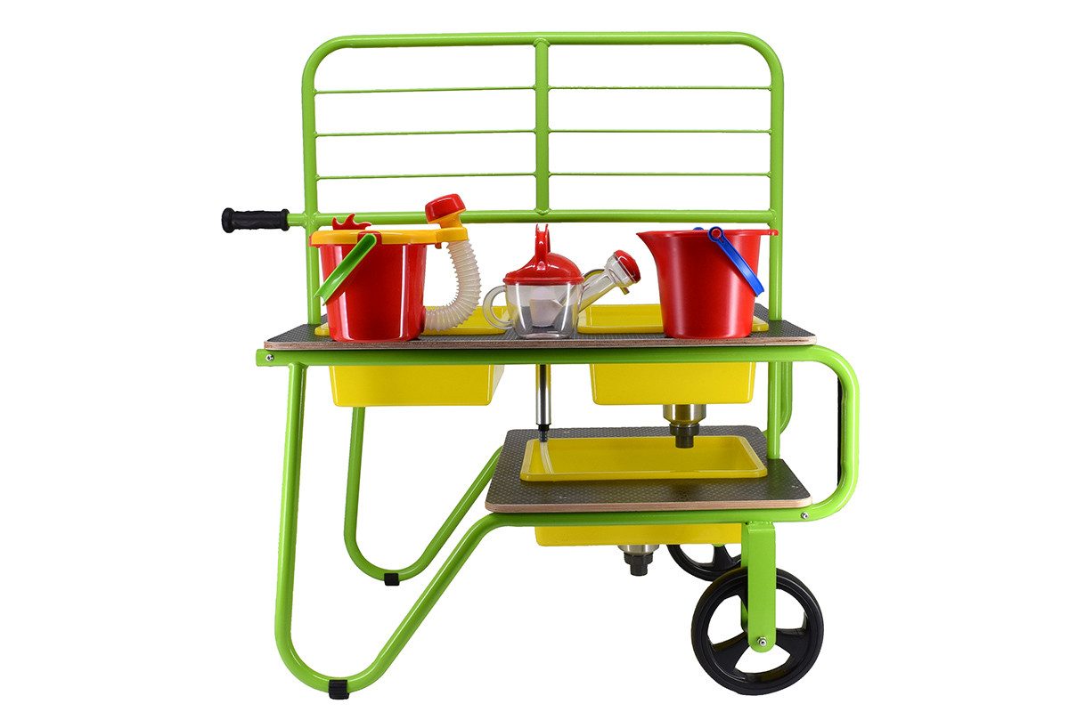 Sommermobil Outdoor-Spielküche Matschküche Metall/Kunststoff/Holz