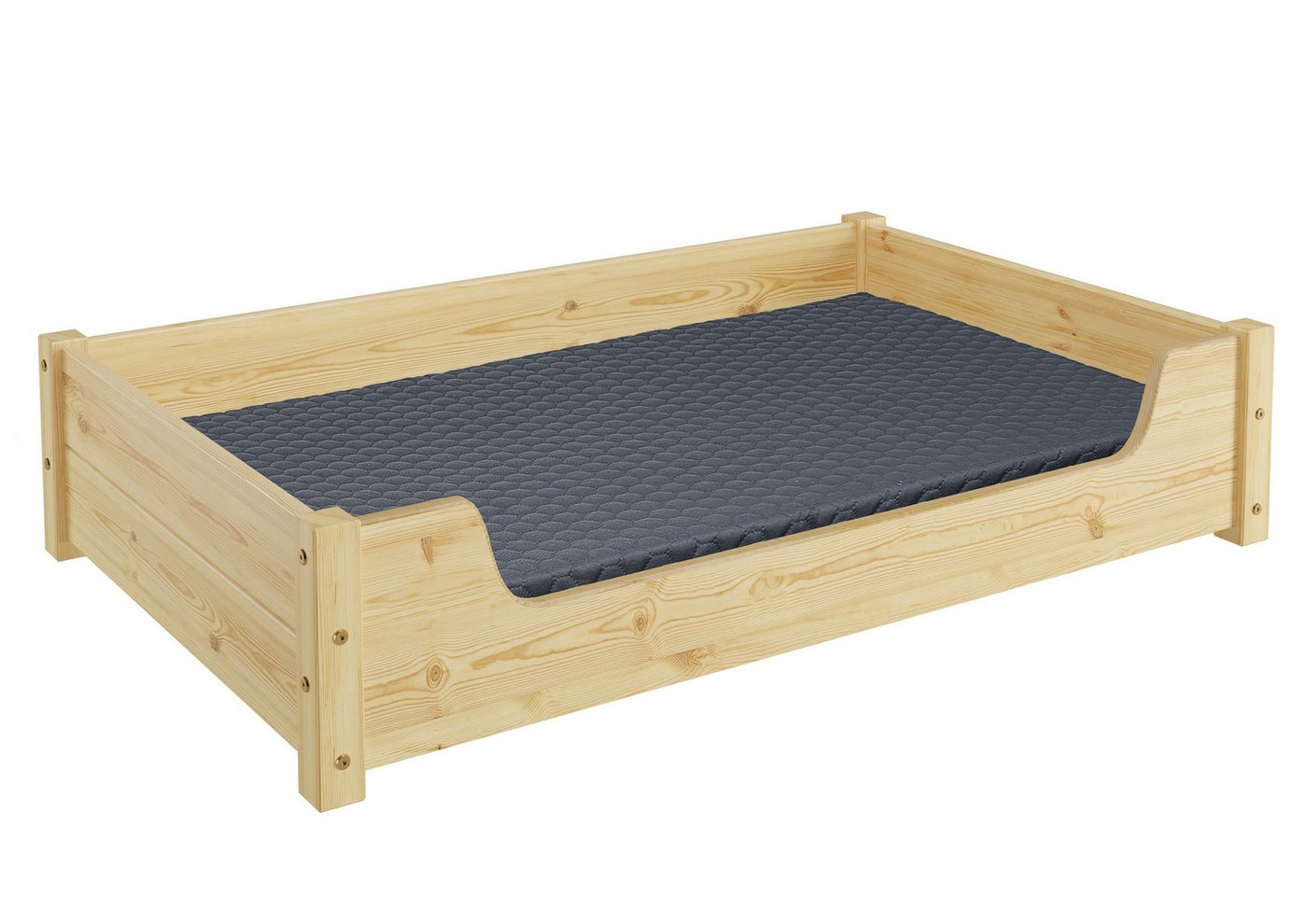 Thumbnail - ERST-HOLZ Tierbett Hundebett für große Hunde 100x60 Kiefer Tierbett, alle Größen