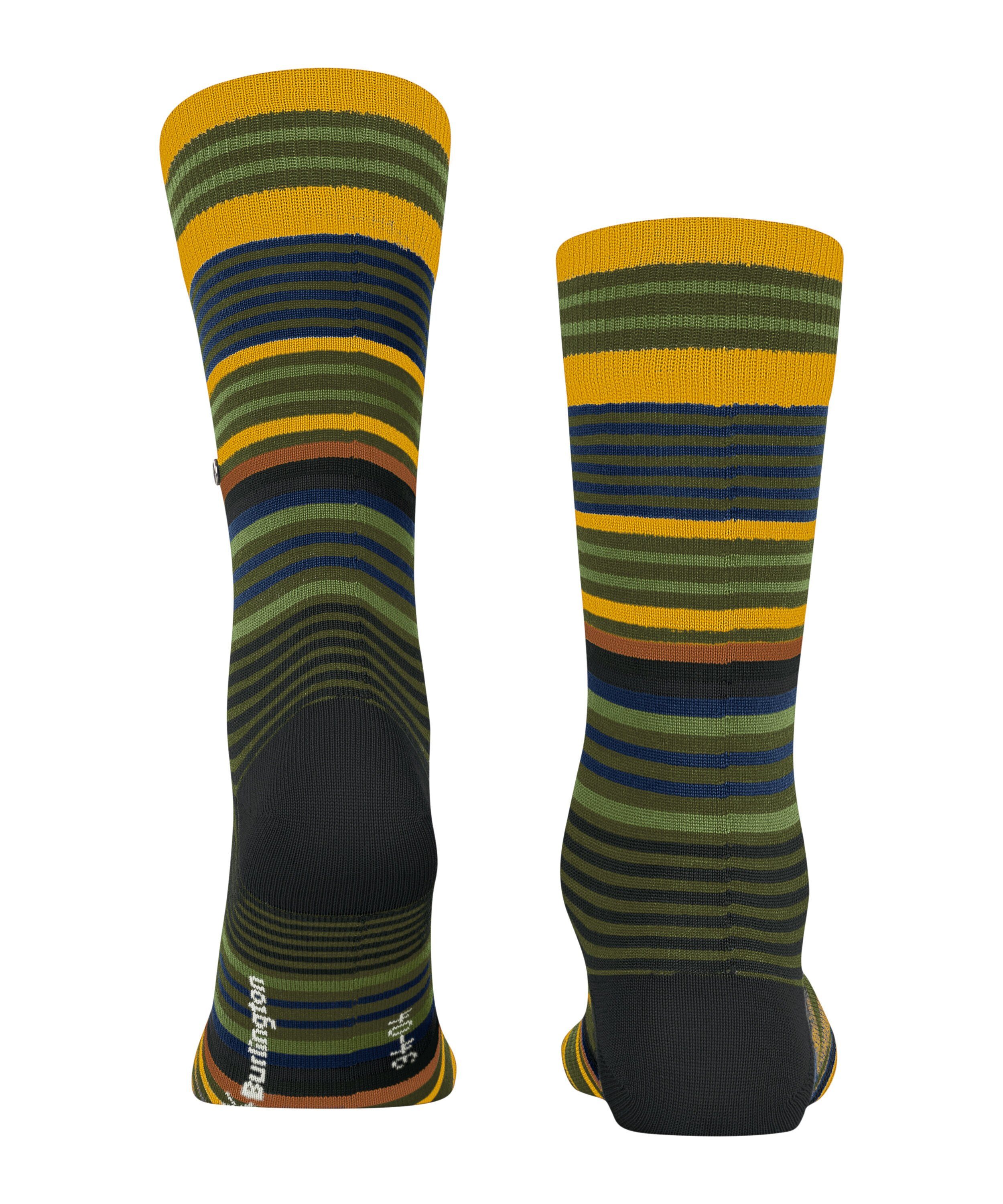 Socken (7657) Burlington (1-Paar) forest Stripe