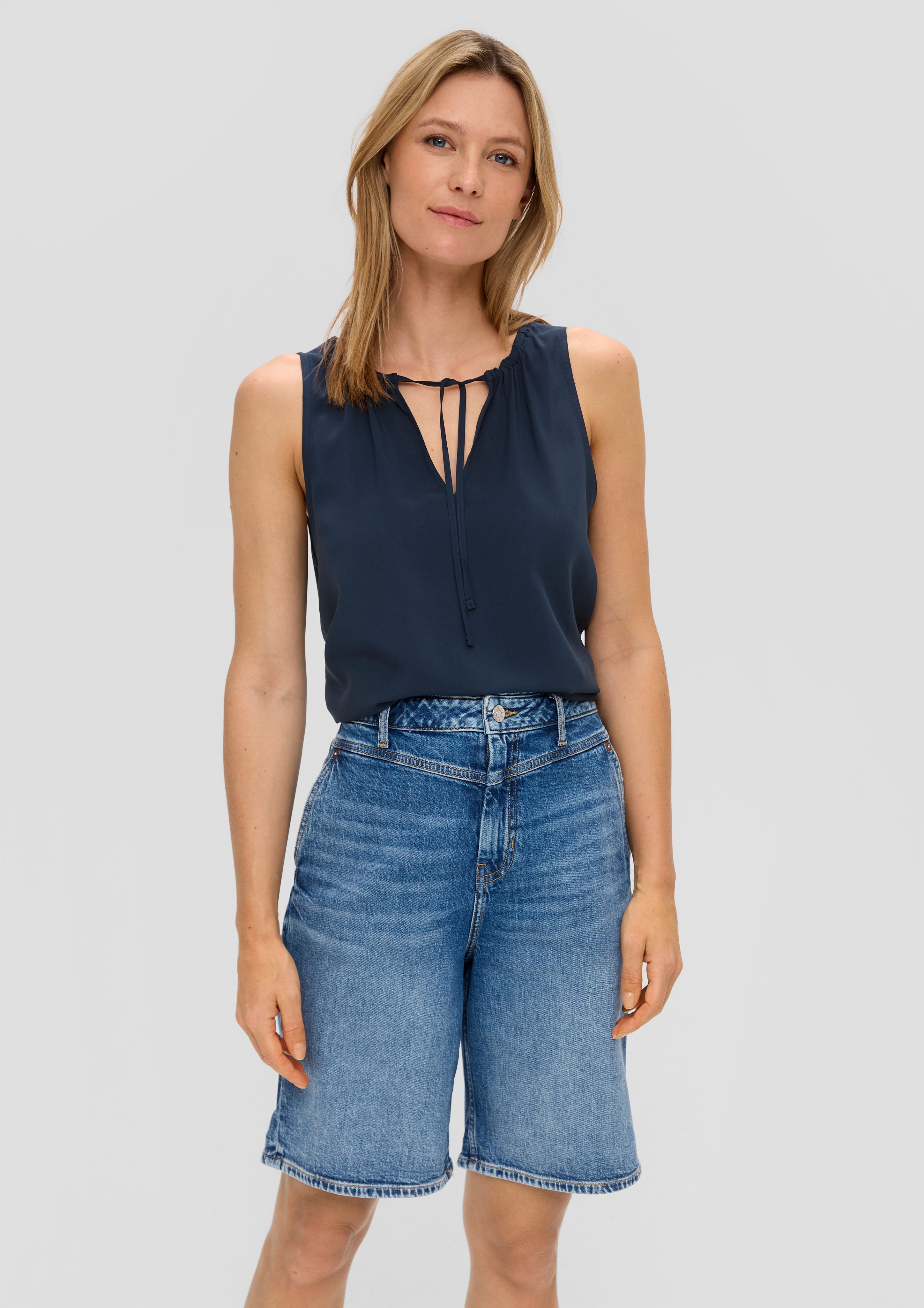 s.Oliver Blusentop Blusenshirt aus Viskose mit günstig online kaufen
