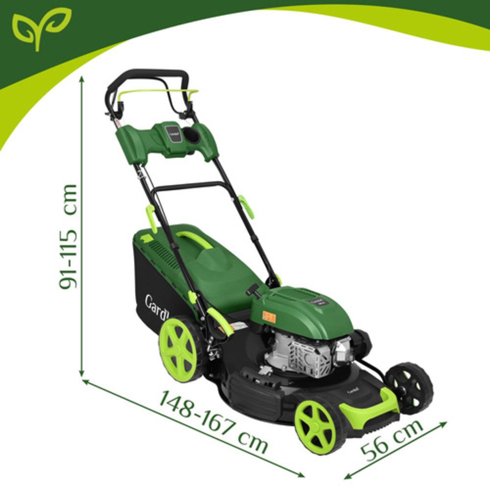 Gardlov Benzinrasenmäher DriveXPro 4-in-1 Rasenmäher Gartenmäher, 40 cm Schnittbreite, (Spar-Set, leistungsstarkem Motor), Wasseranschluss ermöglicht eine schnelle und hygienische Reinigung