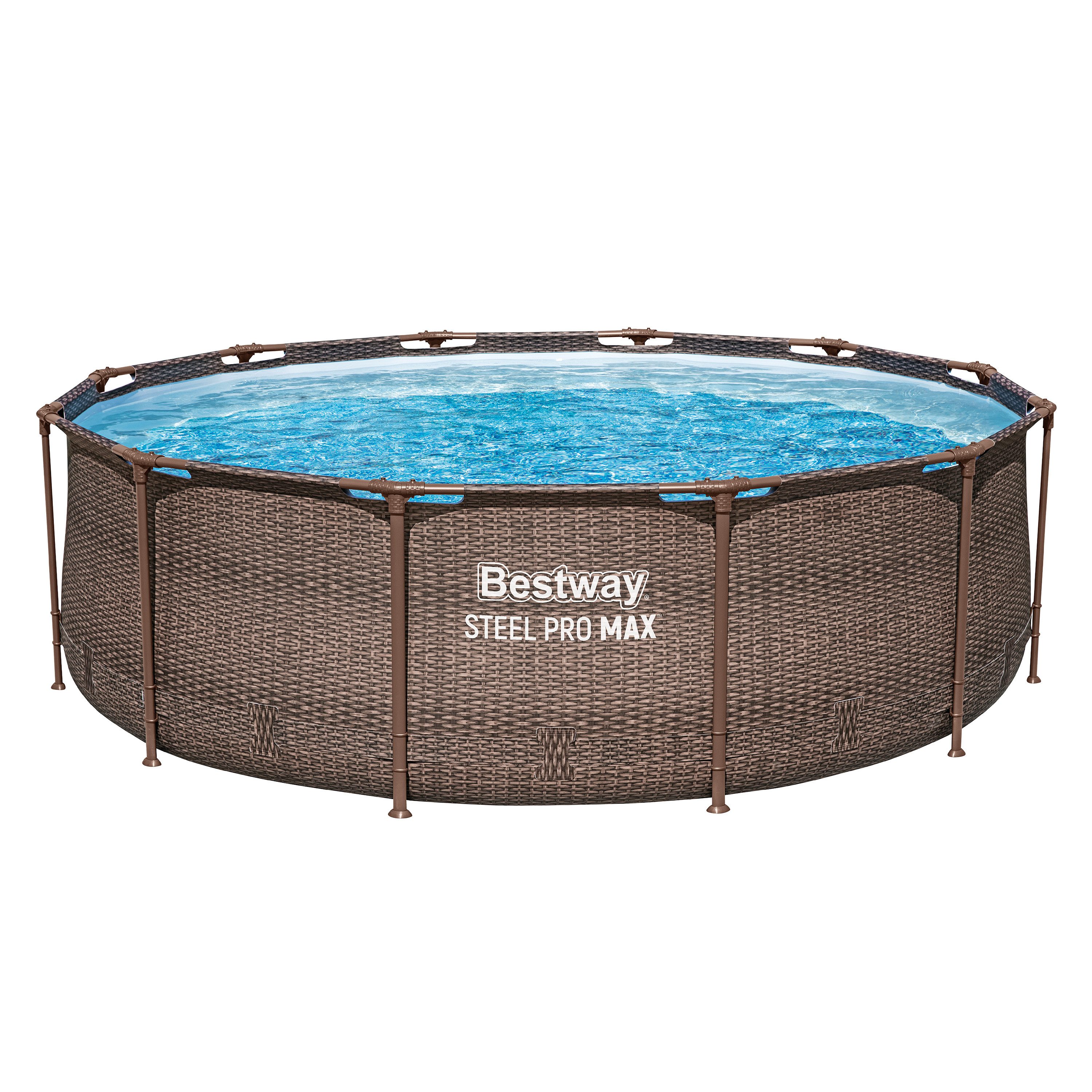 Bestway Framepool Steel Pro MAX™ (Packung, ohne Zubehör), Ø 366 x 100 cm