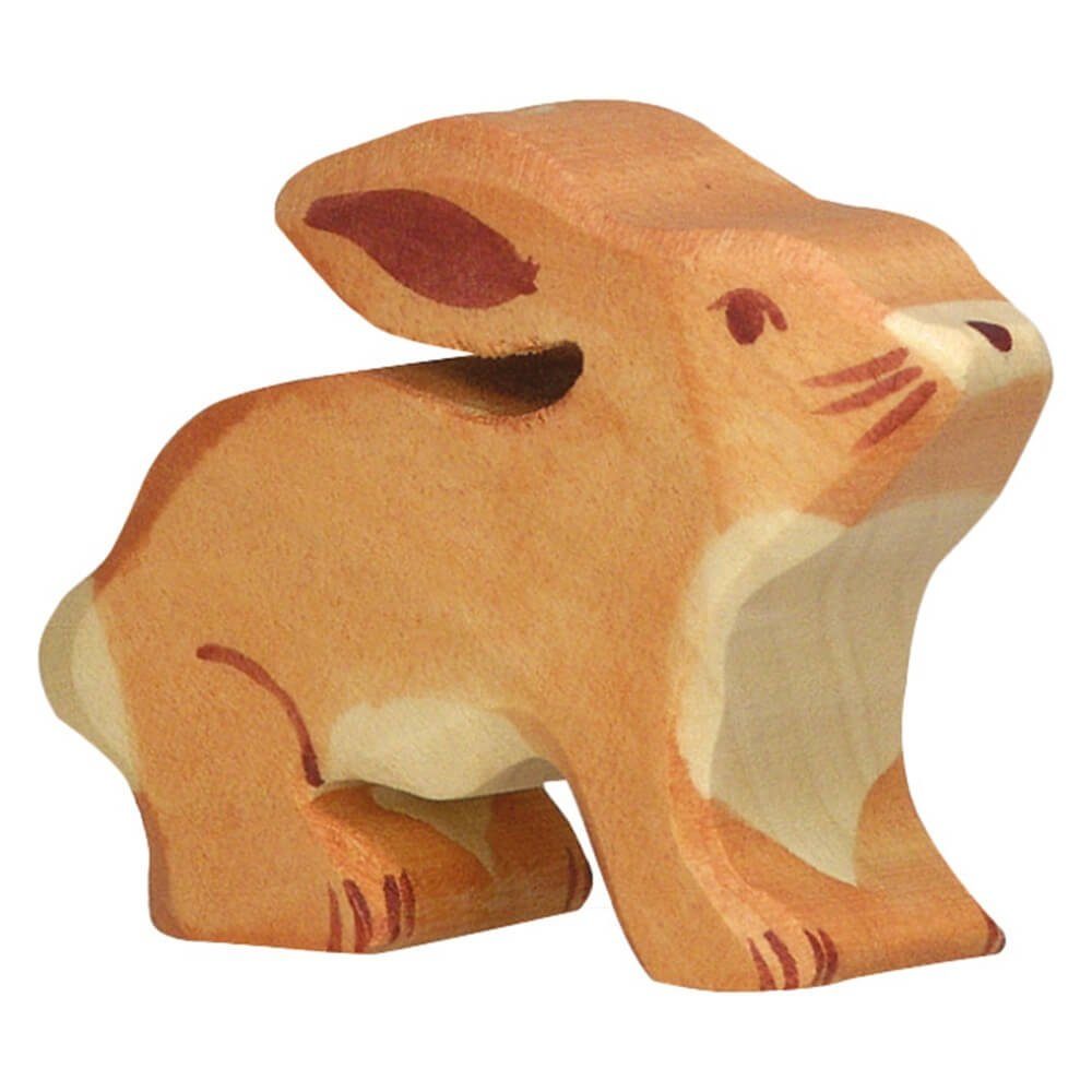 Holztiger Tierfigur HOLZTIGER Hase aus Holz - klein | Tierfiguren