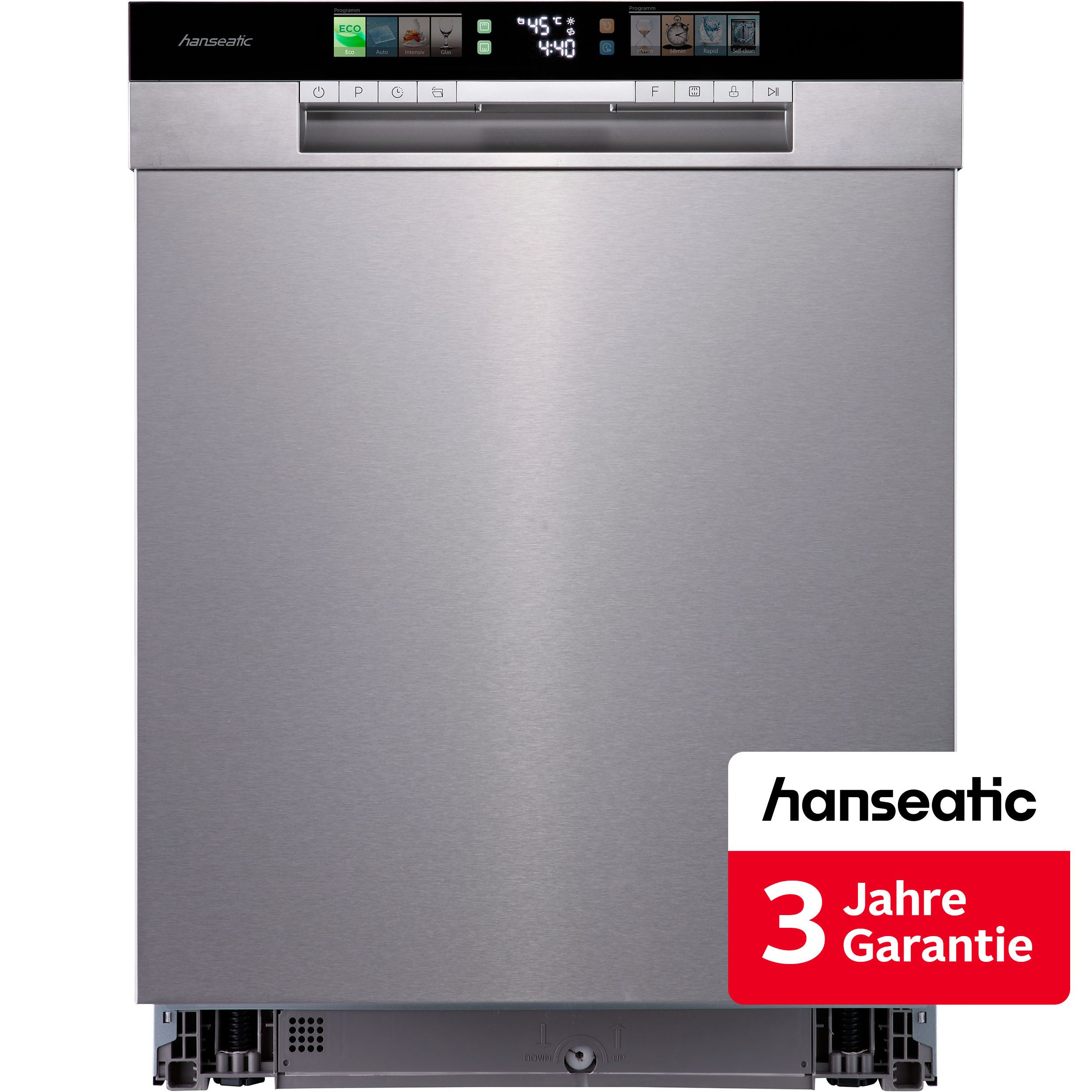 Hanseatic Unterbaugeschirrspüler HGU6082A147931FS, 14 Maßgedecke, inkl. 3 Jahre Herstellergarantie