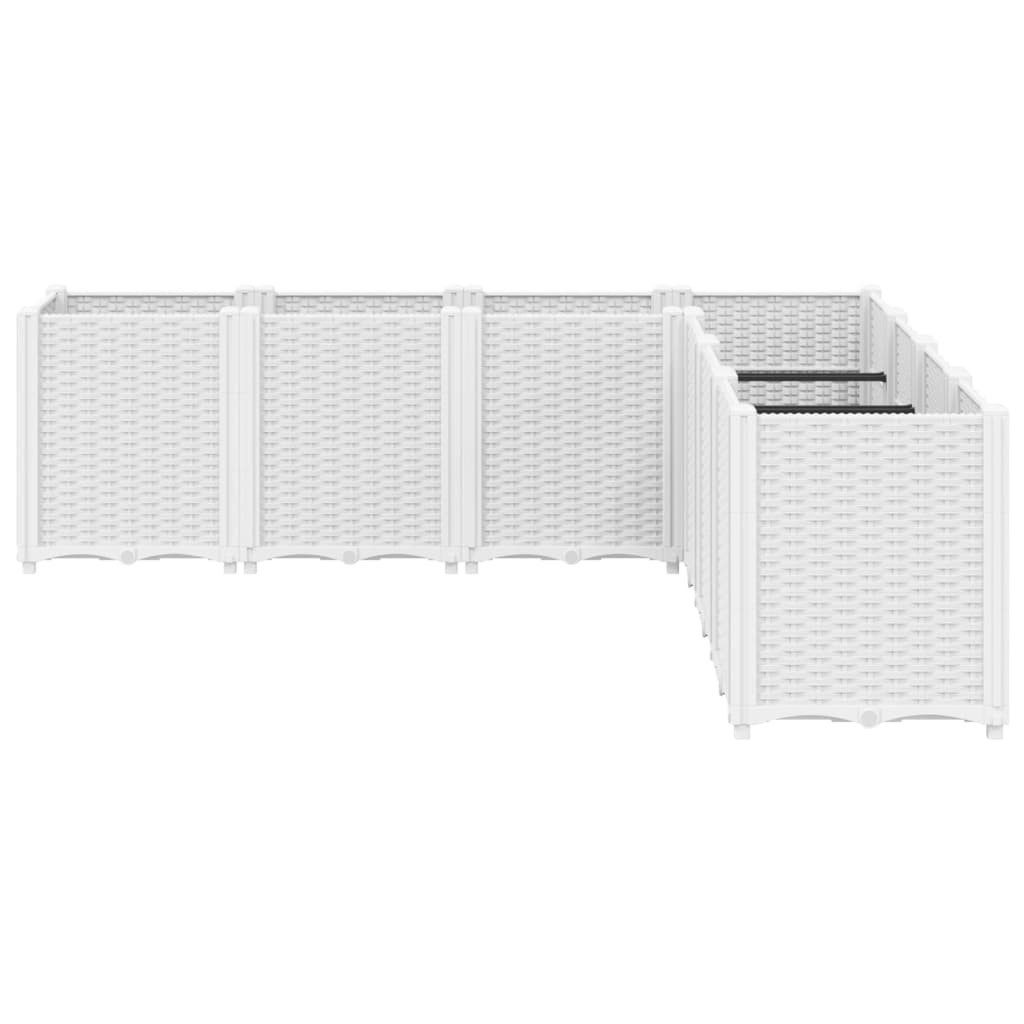 vidaXL Blumentopf Pflanzkübel Weiß 160x160x53 cm günstig online kaufen