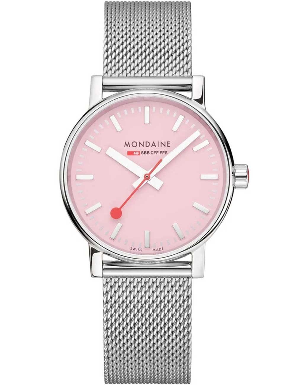MONDAINE Automatikuhr Mondaine MSE.35130.SM Damenuhr evo 2 SBB 35mm 3ATM Mondaine MSE.35130.SM Damenuhr evo 2 SBB 35mm 3ATM