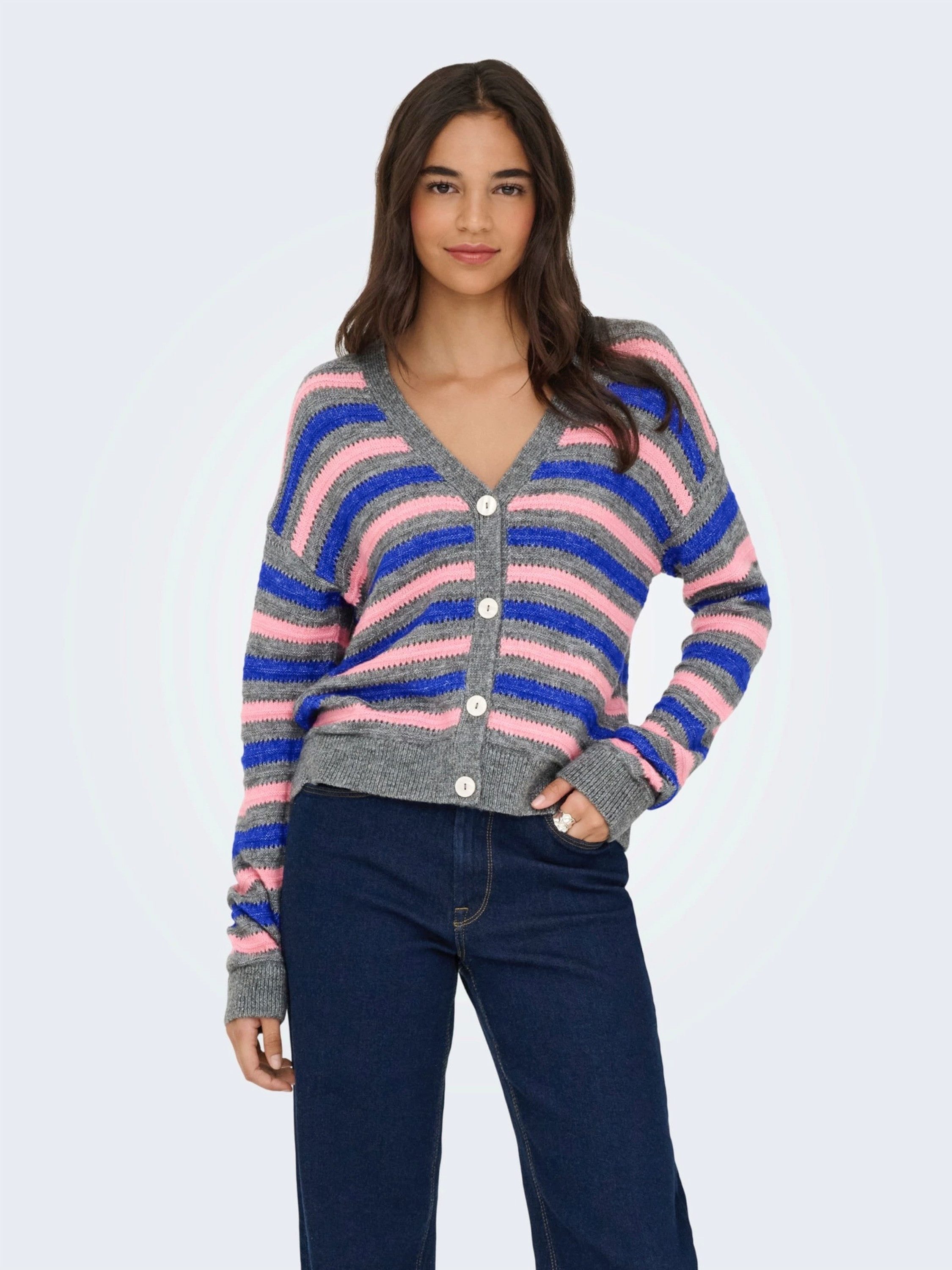 ONLY Strickjacke ONLPoppy (1-tlg) Lochmuster