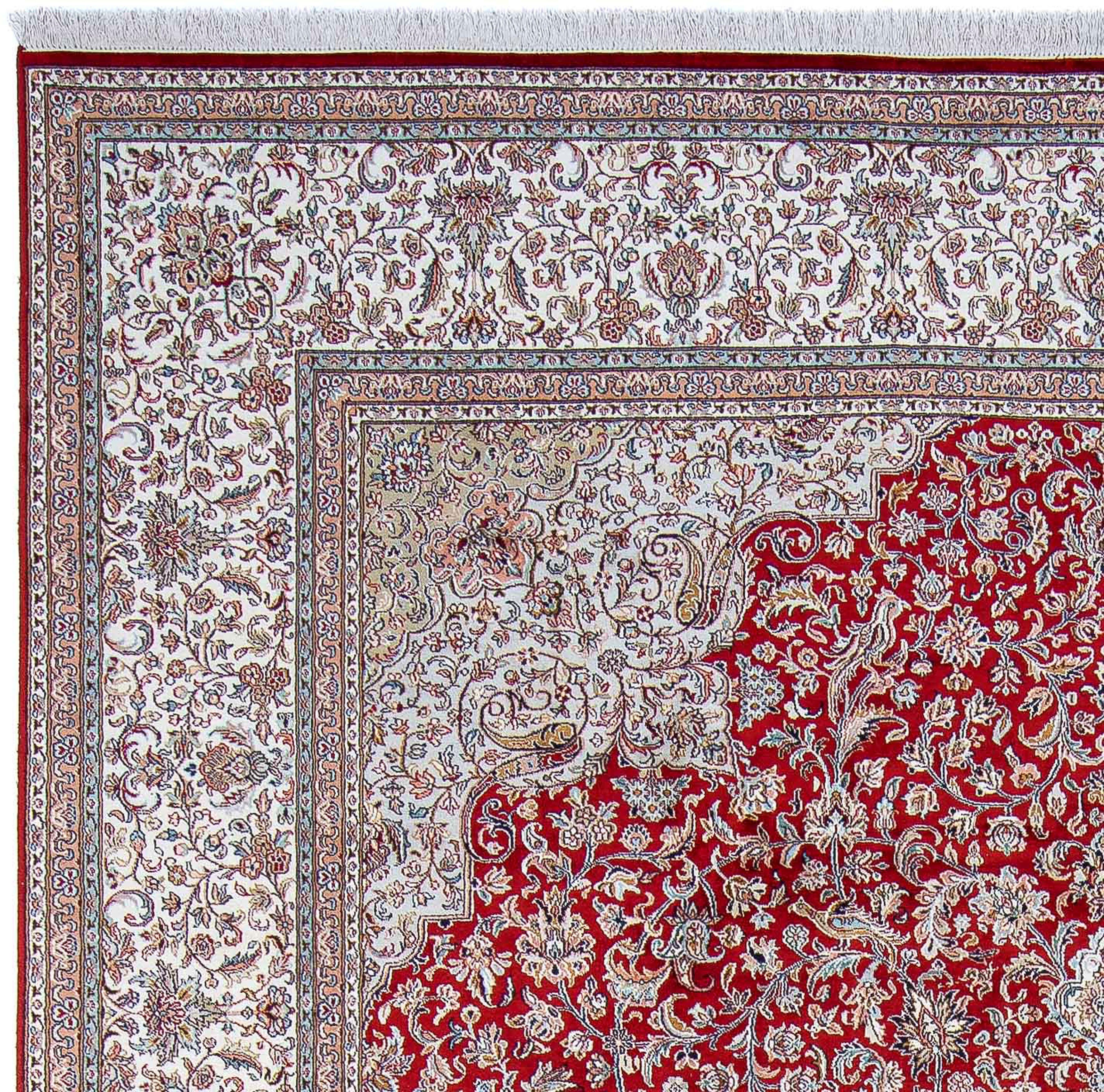 Orientteppich Perser - Classic - rechteckig, 311 x morgenland, Handgeknüpft, mit mm, dunkelrot, Wohnzimmer, Zertifikat Höhe: - 244 cm Einzelstück 10