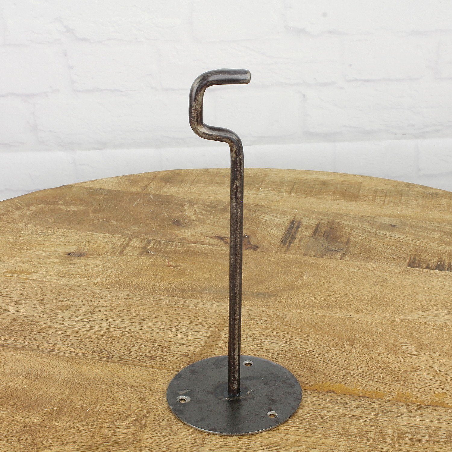 Macosa Home Wandhaken Garderobenhaken Handtuchhaken Präsentation Metall schwarz, (Wandhaken lang), langer Haken Dekohaken Kleiderhaken Jackenhaken