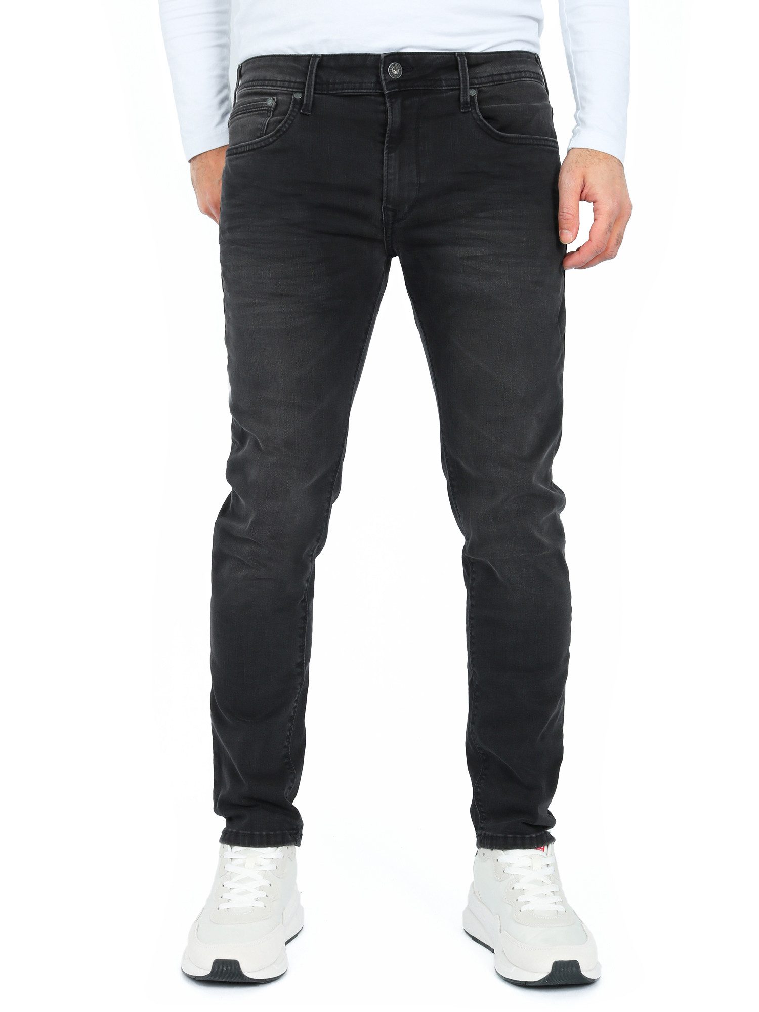 Pepe Jeans Slim-fit-Jeans Röhren Super Stretch Hose - Stanley WB7 - L32 günstig online kaufen