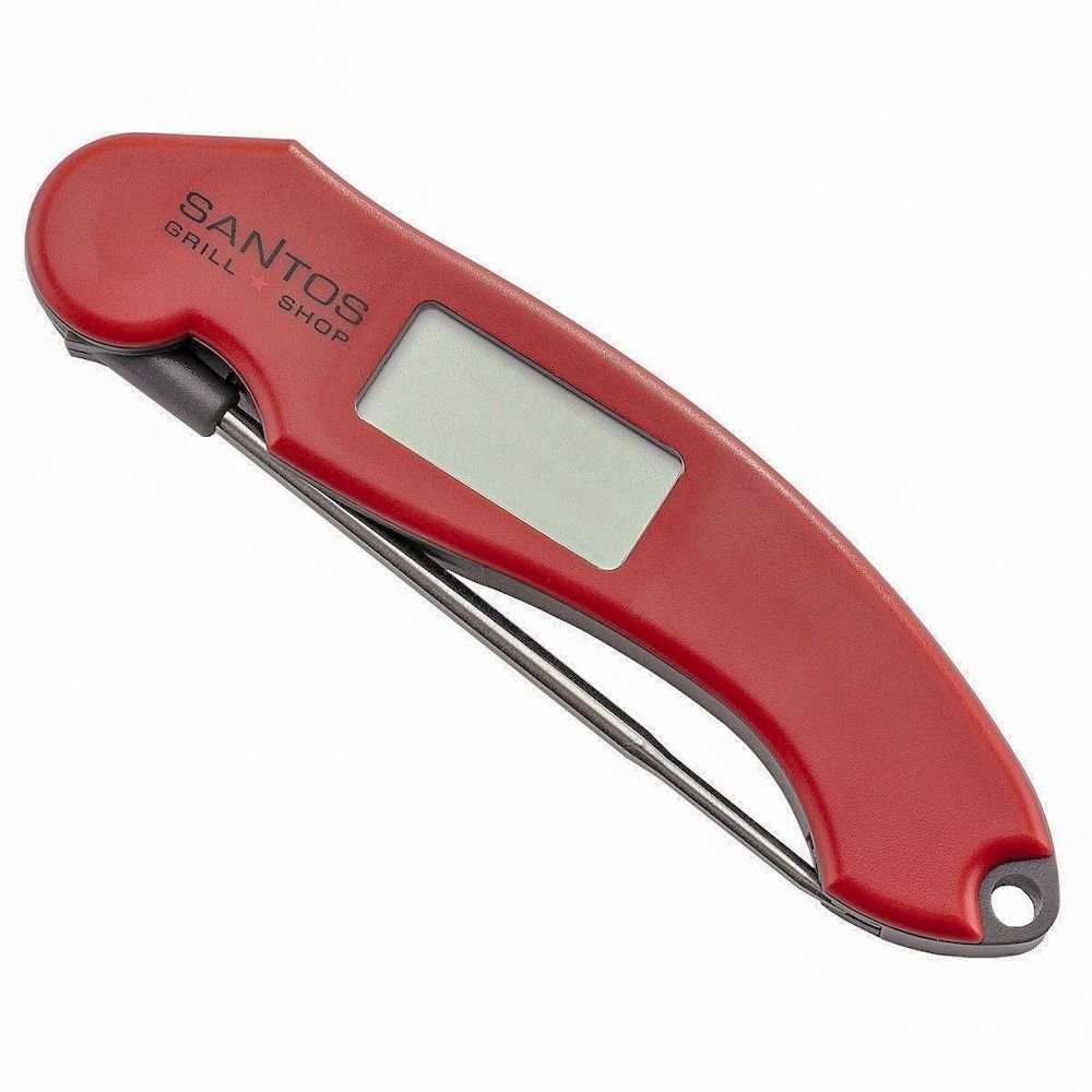 PROREGAL® Grillbesteck-Set Thermometer klappbar, Digital-Grillthermometer