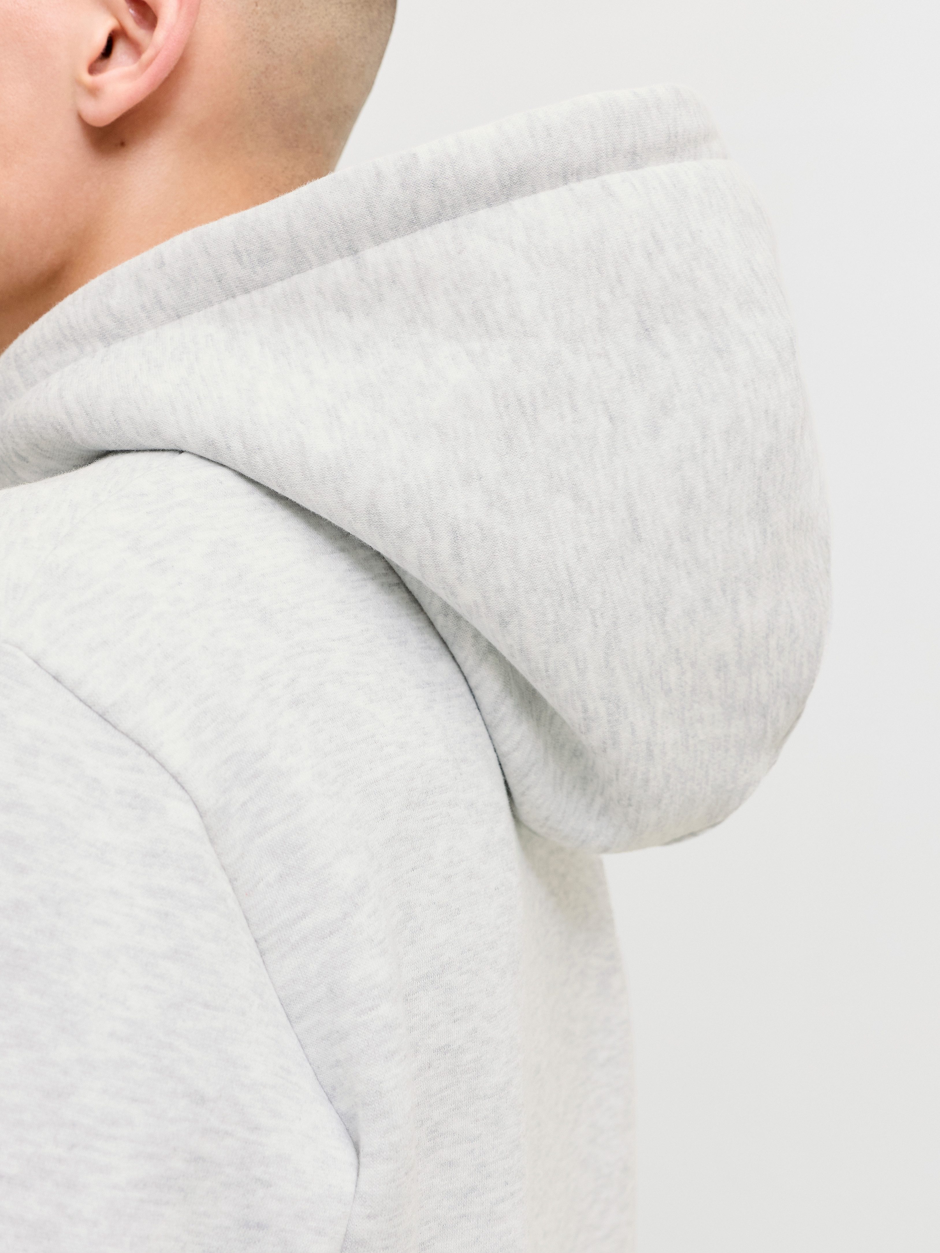 Jack & Jones Kapuzensweatshirt JJBENSON SWEAT HOOD Materialmix, regular fit – Bild 2 von 5