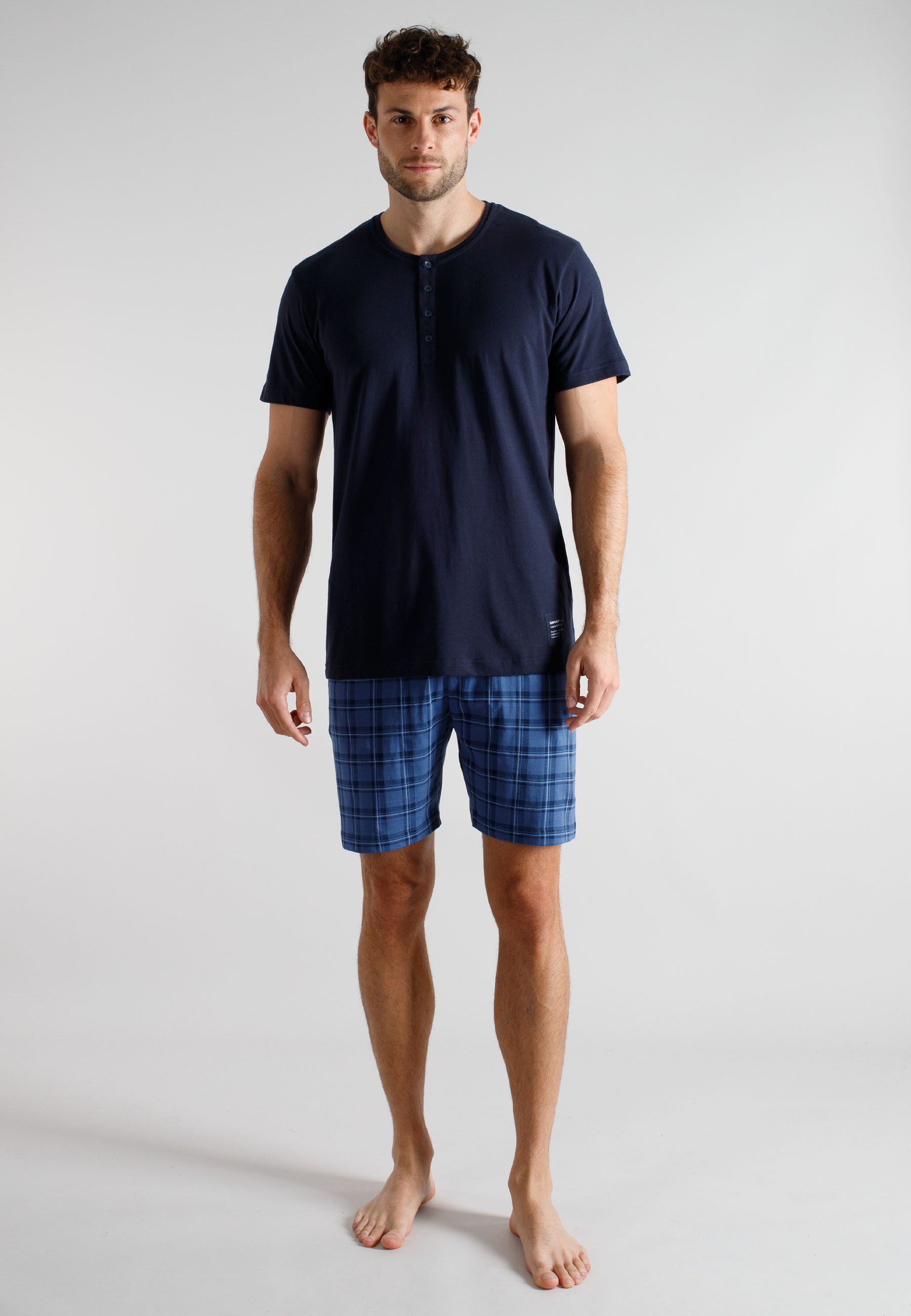 TOM TAILOR Shorty aus Baumwolle, Single Jersey, erhältlich in mehreren Konfektionsgrößen