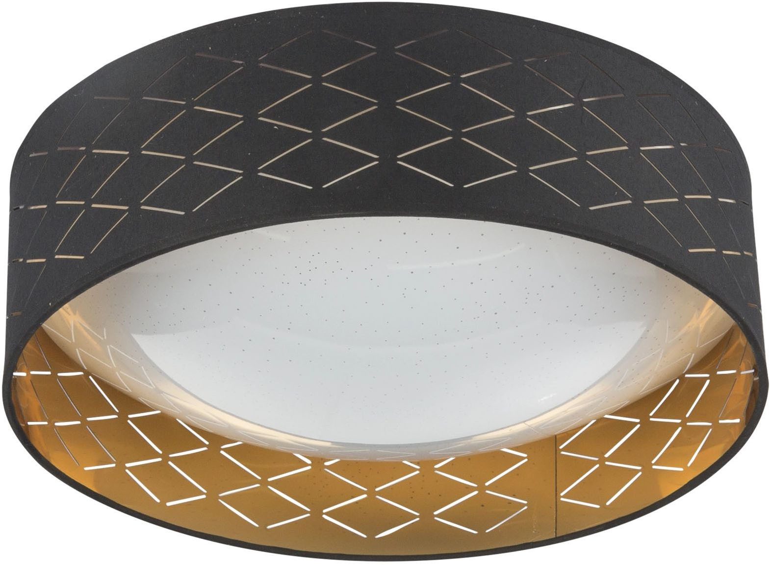 GLOBO LIGHTING LED Deckenleuchte CLARKE, LED fest integriert, Warmweiß, Deckenlampe, Wohnzimmer, Design Leuchte