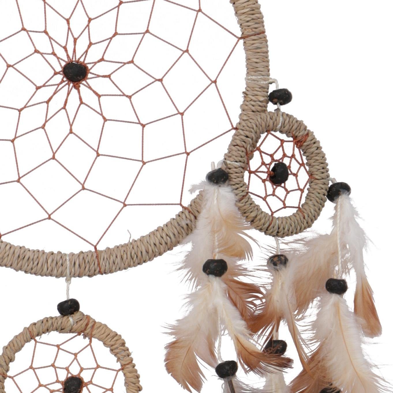 Guru-Shop Dekoobjekt Traumfänger in Mandala 2 Größen - beige – Bild 2 von 3
