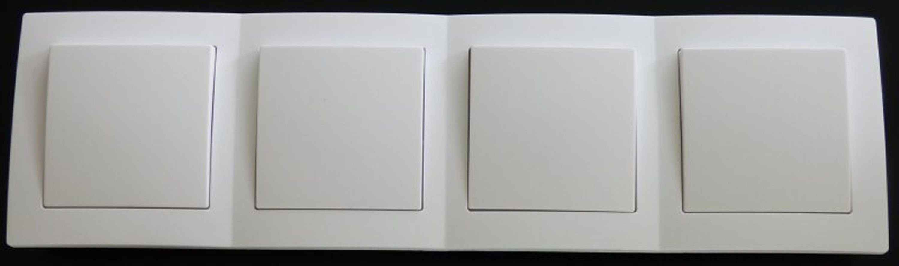Lichtideen Schalter 7778 Levina Kunststoff 4 x Wechselschalter weiß 250 Volt 10 Ampere (Taster, Schalter, Anennendose, Steckdose mit USB lieferbar)