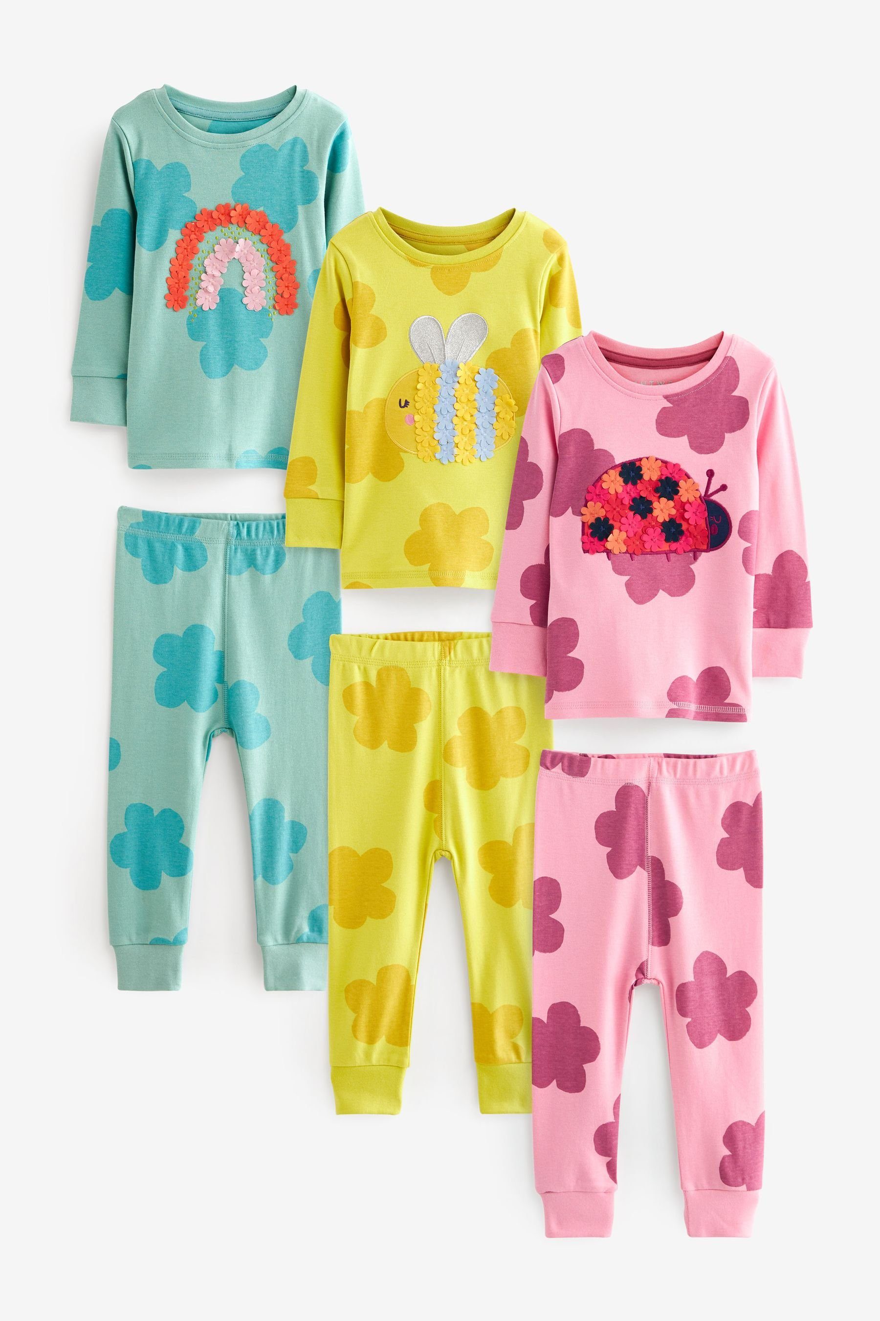 Pyjamas im Pyjama 3-Pack Bright (6 Next tlg) Multi Character