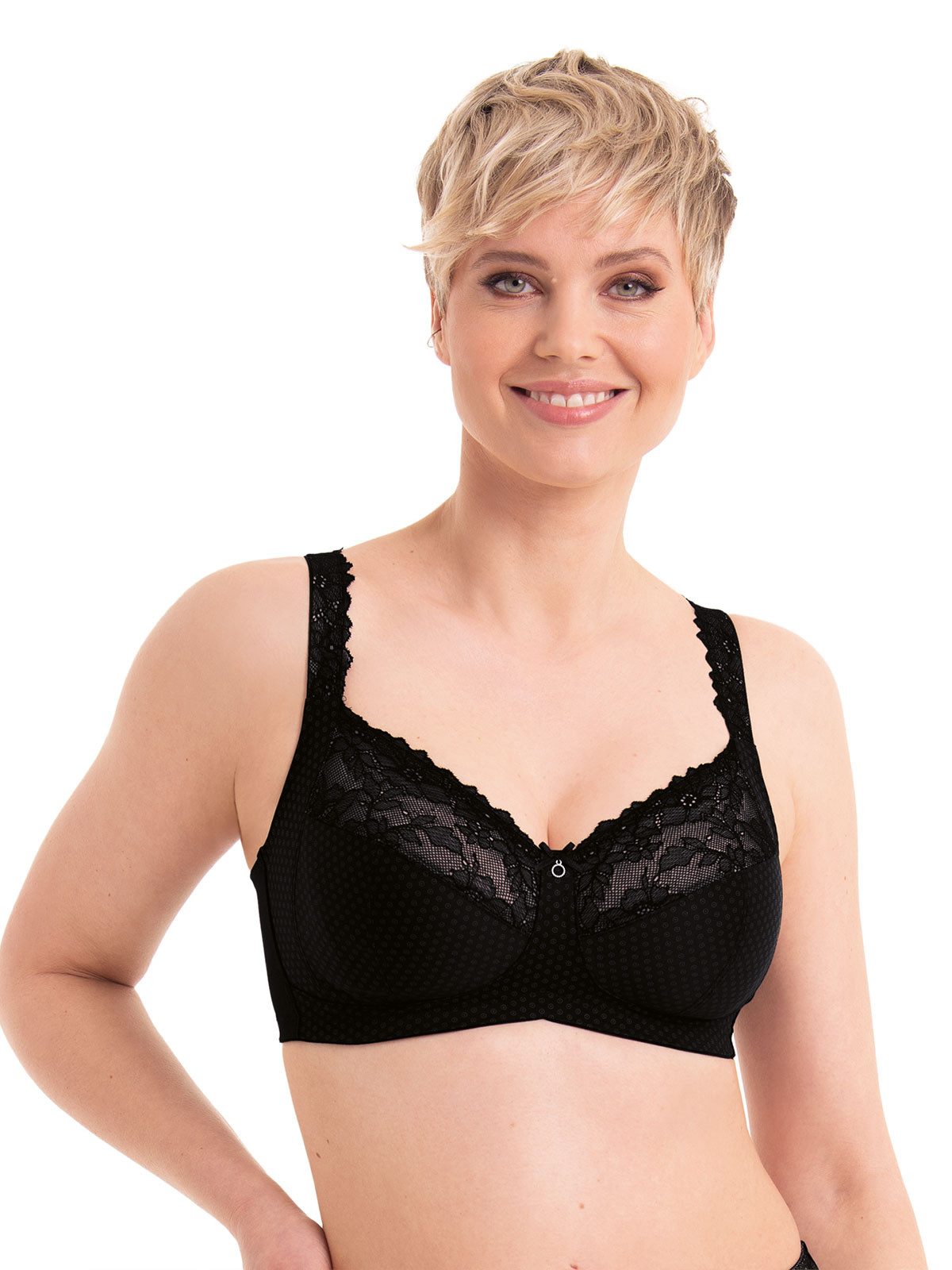 Rosa Faia Soft-BH Soft BH Eloise (Stück, 1-tlg) 3-teilige Schnittführung, Floral, Materialmix