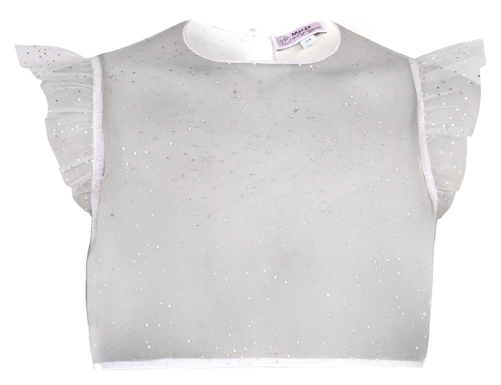 MarJo Dirndlbluse Dirndlbluse Mitterbach lichtgrau