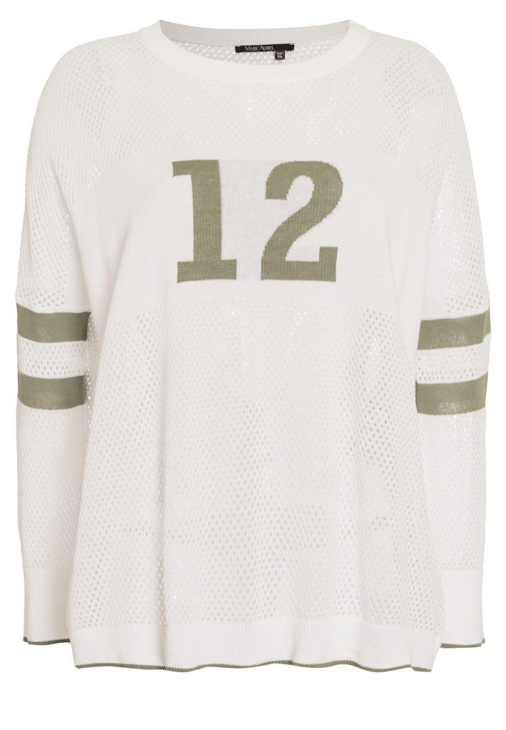 MARC AUREL Strickpullover Strick white varied günstig online kaufen