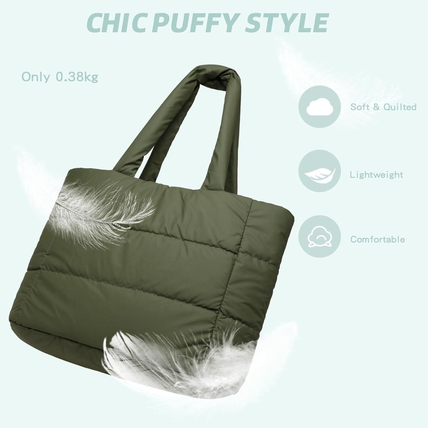 LuxusKollektion Handtasche Damen Puffer Bag Handtasche Elegant Schultertasche Winter Stepptasche