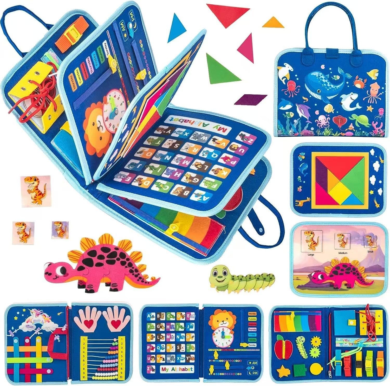 CLTYQ Lernspielzeug Busy Board Montessori-Spielzeug für günstig online kaufen