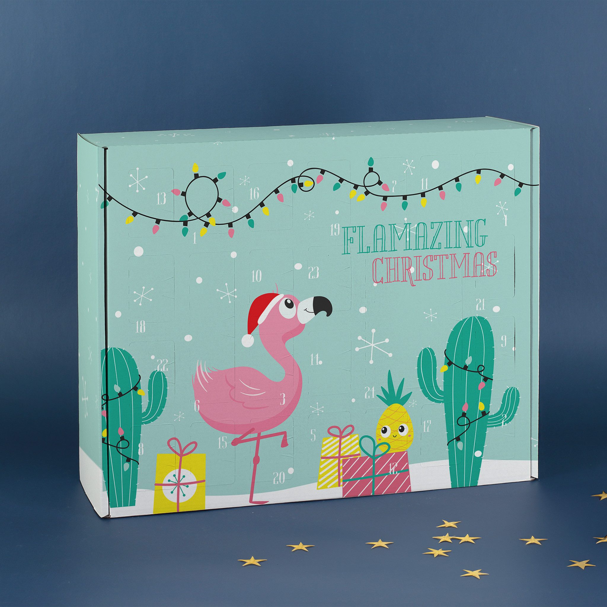 Herz & Heim befüllbarer Adventskalender mit festlichen Motiven zu Weihnachten - DIY Adventskalender, zum selbst Befüllen, aus stabiler Pappe – Bild 3 von 5