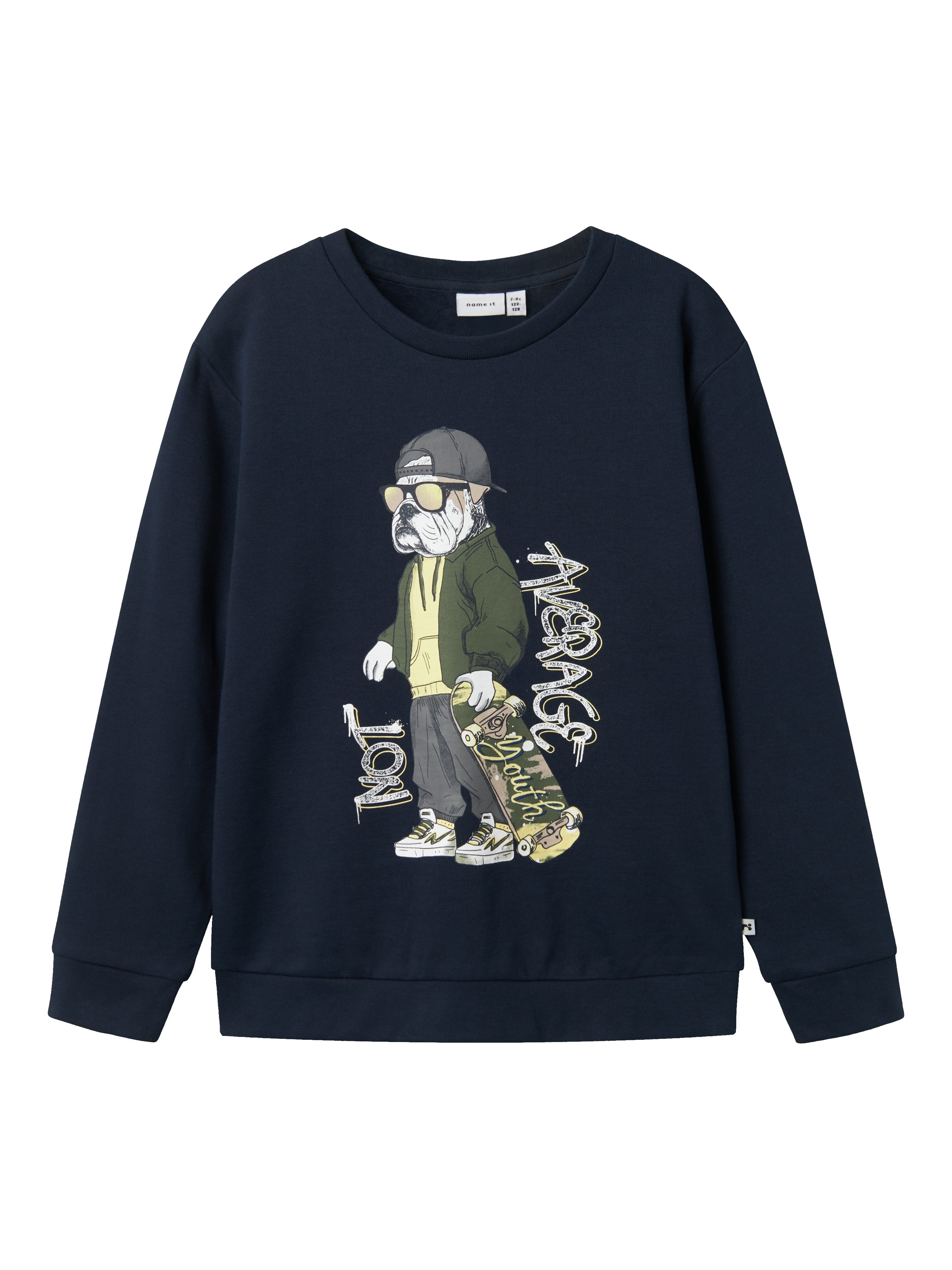 Sweatshirt NKMTEHOGO LS SWEAT BRU BOX