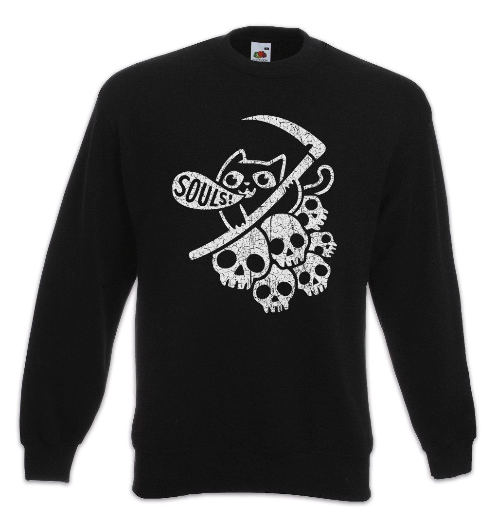 Sweatshirt Cat Reaper I Sweatshirt Cats Reaper Schnitter Sensenmann Death Der Tod