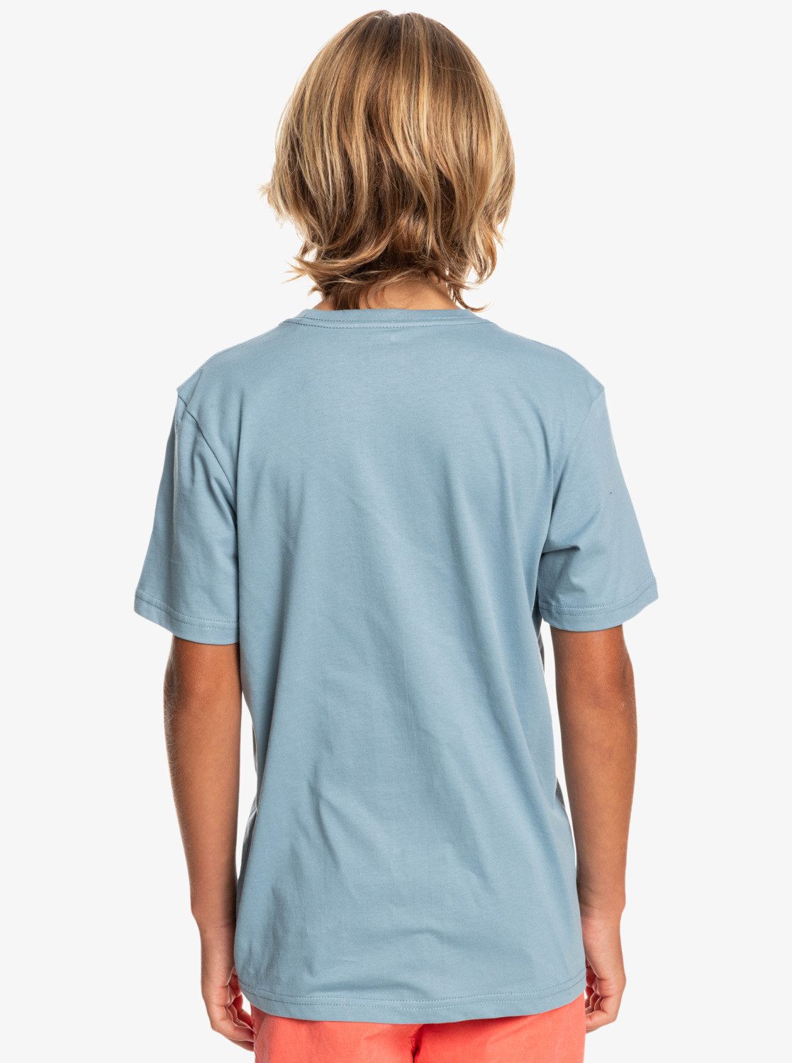 Quiksilver T-Shirt Comp Logo Faded Denim