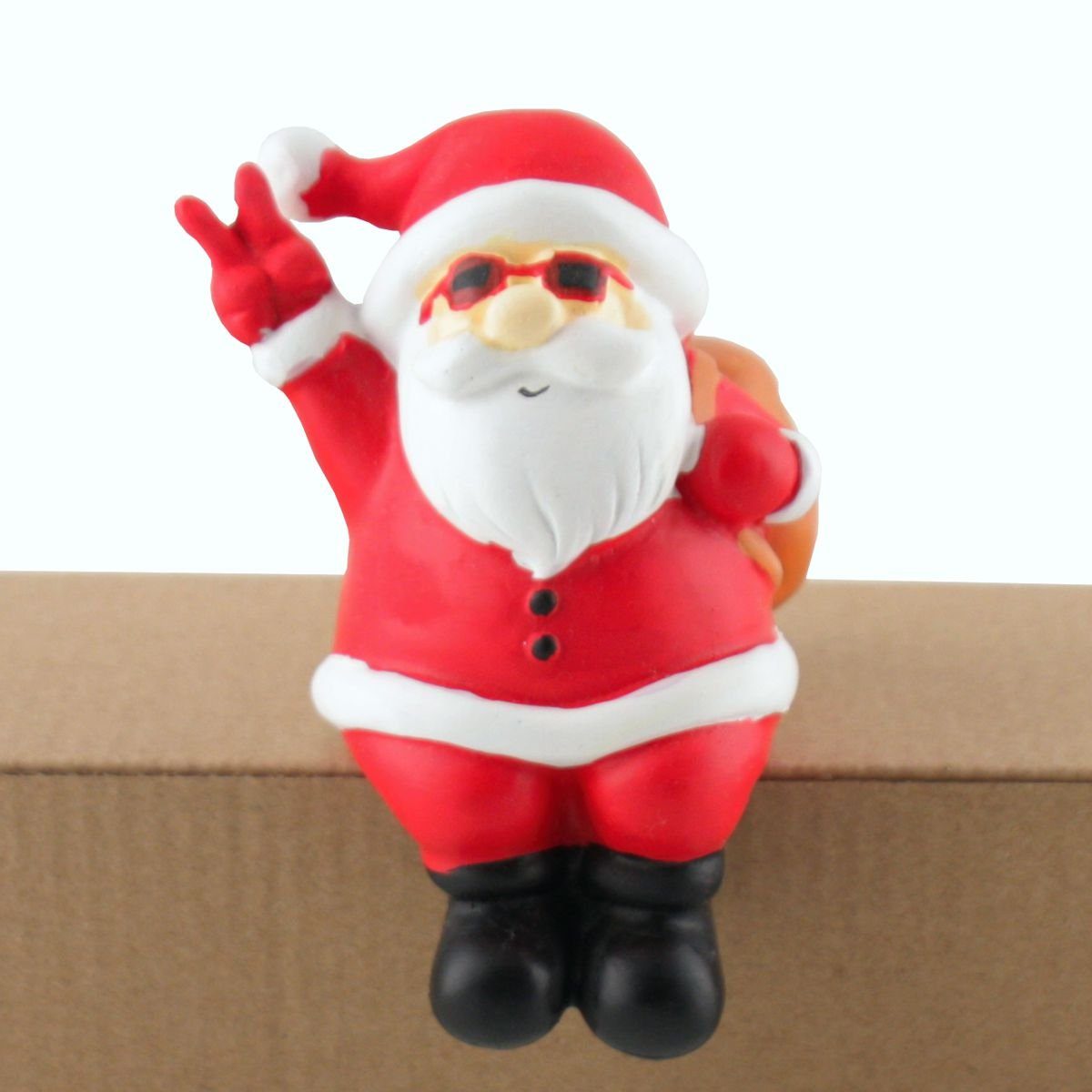 Mila Weihnachtsfigur Mila Weihnachtsmann Cool Santa Kanten-Hocker (Stück)