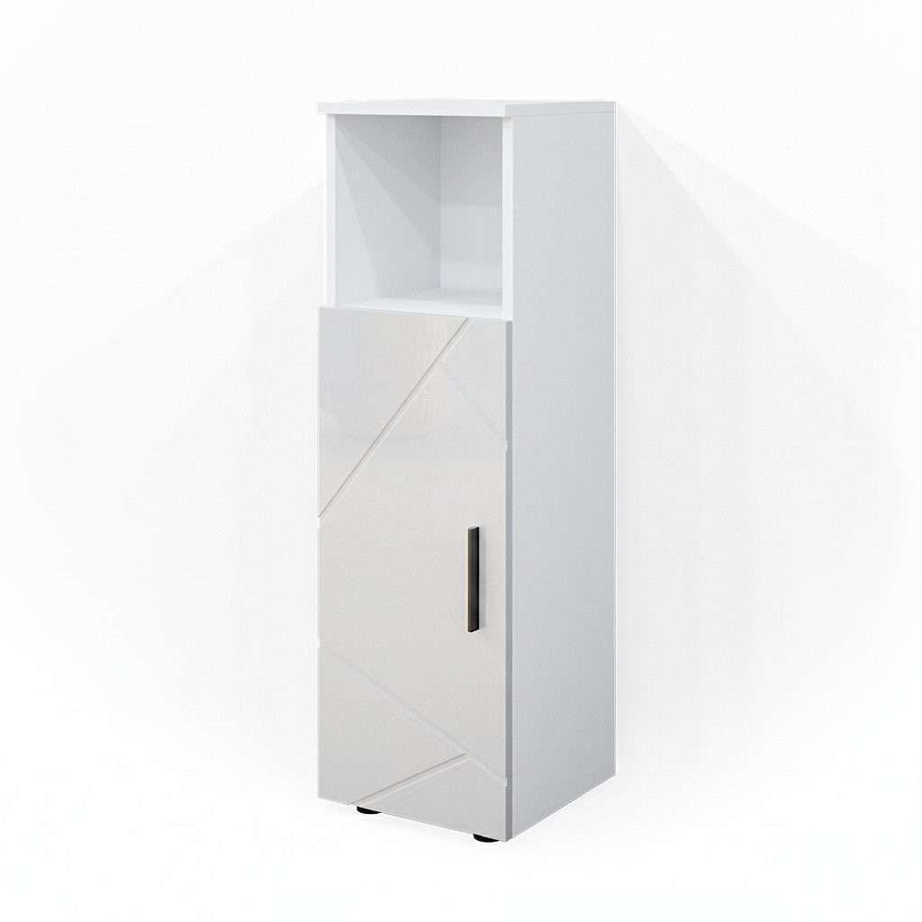 Vicco Midischrank Irma, Weiß Hochglanz, 30 x 95 cm (1-St)