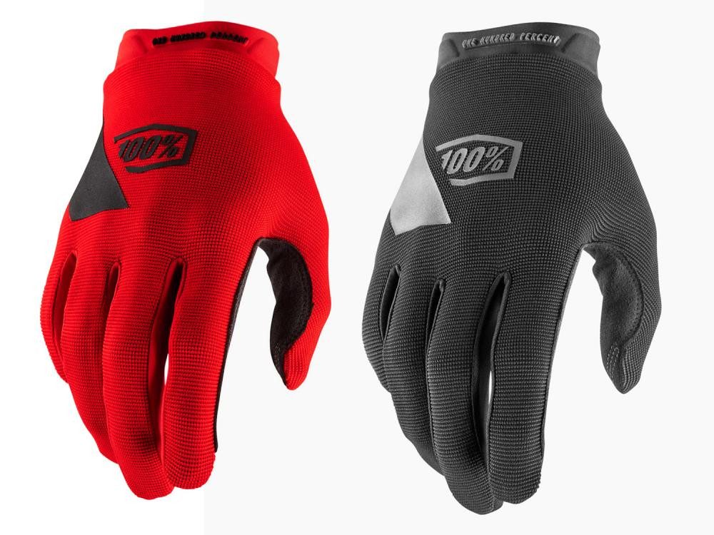 100% Fahrradhandschuhe 100% Ridecamp Youth Gloves M red - ergonomische MTB-Handschuhe für jun