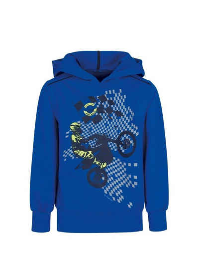 Trigema Kapuzensweatshirt mit Motocross-Print