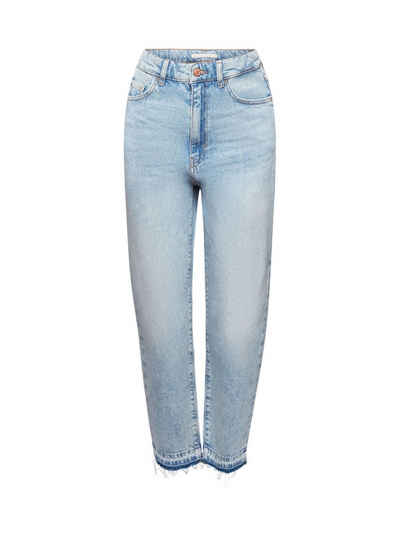 edc by Esprit 7/8-Jeans Fransen-Jeans im 90er-Look, High-Rise