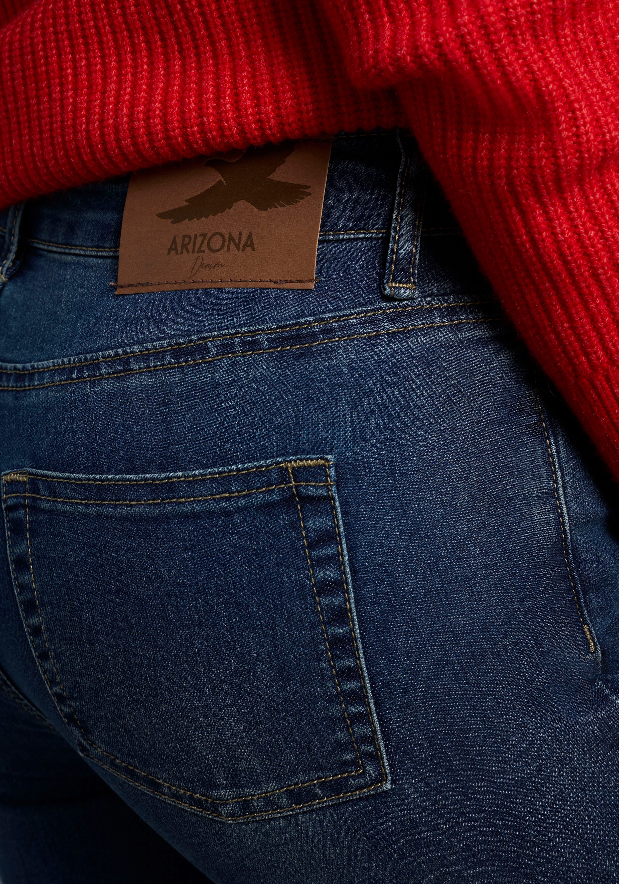 Arizona 7/8-Jeans Shaping eng anliegend, Röhrenjeans, High-Waist, 7/8-Länge