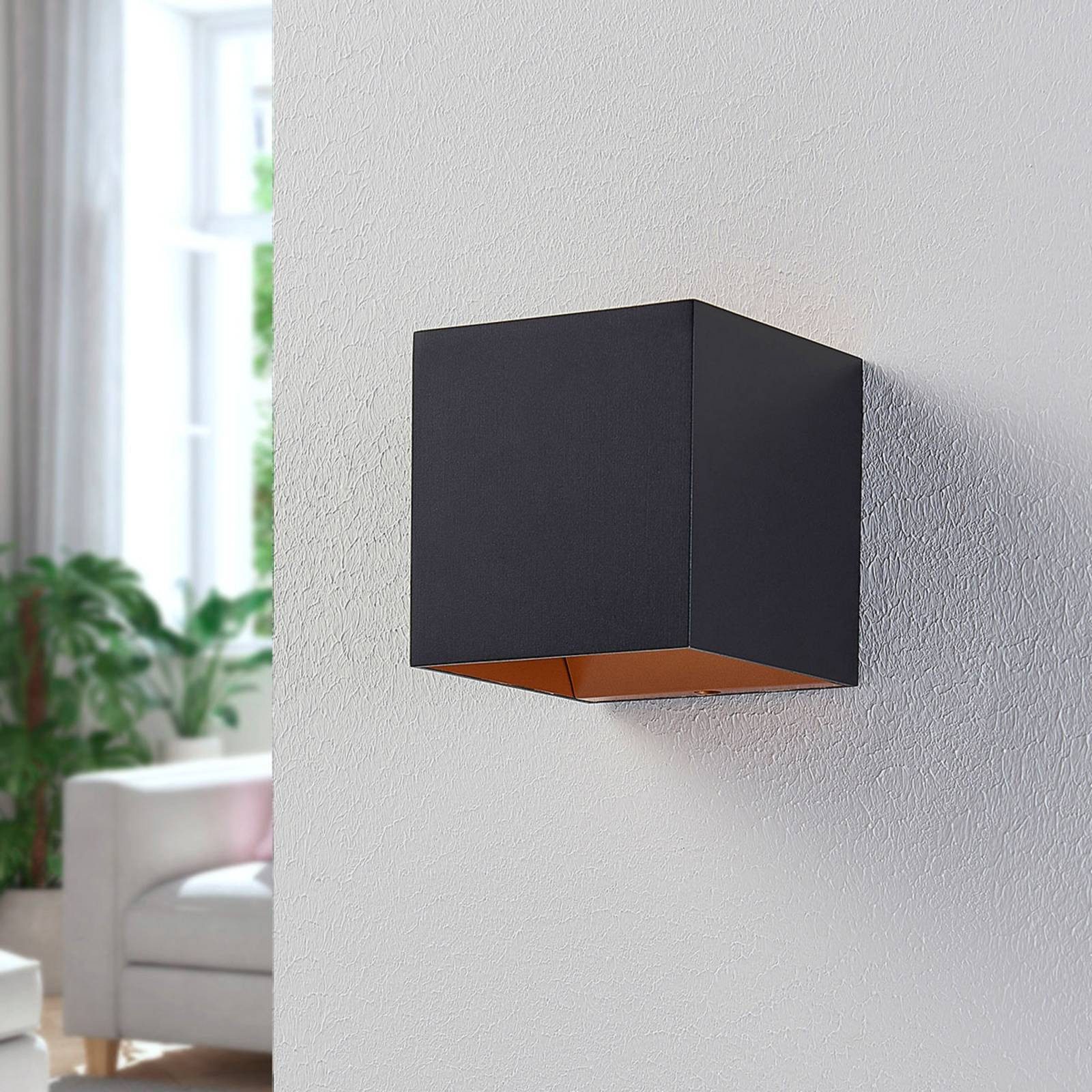 Arcchio Wandleuchte Zuzana, LED, Metall, Schwarz warmweiß IP20, 1 x 5,3 W LED, warmweiß