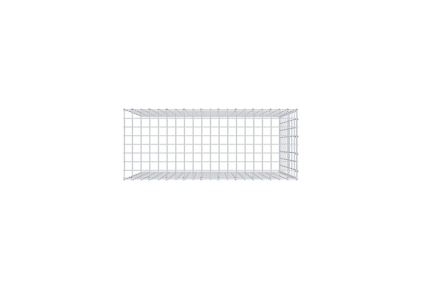 Thumbnail - Gabiona Gabionenzaun Anbaugabione Typ 4 100 cm x 80 cm x 40 cm (L x H x T), Maschenweite 5, (Anbaugabione Typ 4 100 cm x...