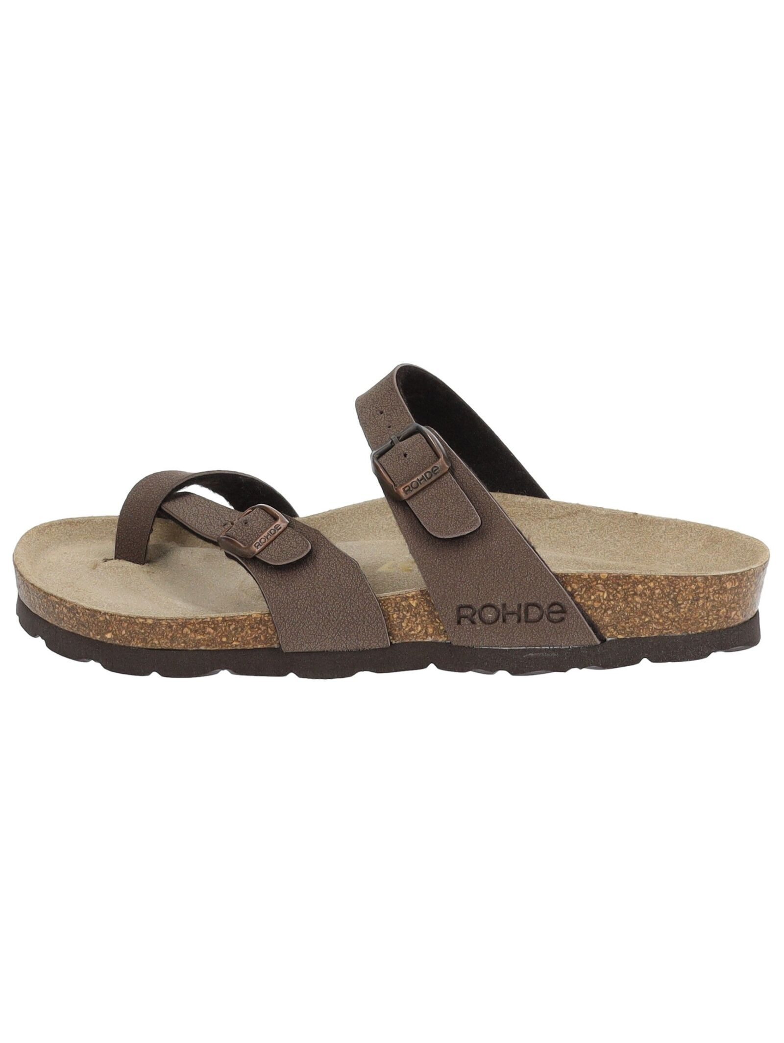 Rohde Rohde Pantoletten Lederimitat Zehentrenner günstig online kaufen