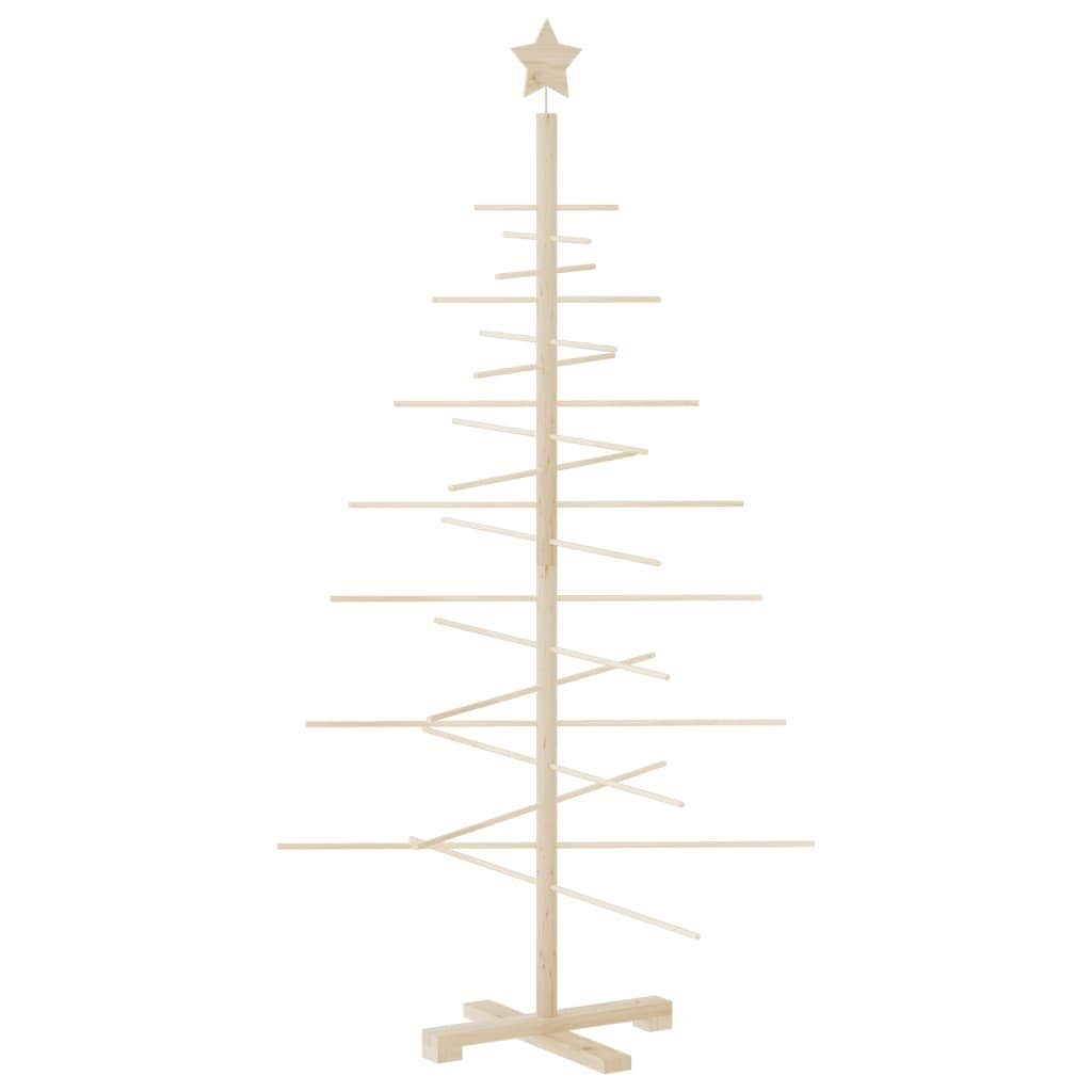 vidaXL Künstlicher Weihnachtsbaum Weihnachtsbaum Holz zum Schmücken 150 cm Massivholz Kiefer
