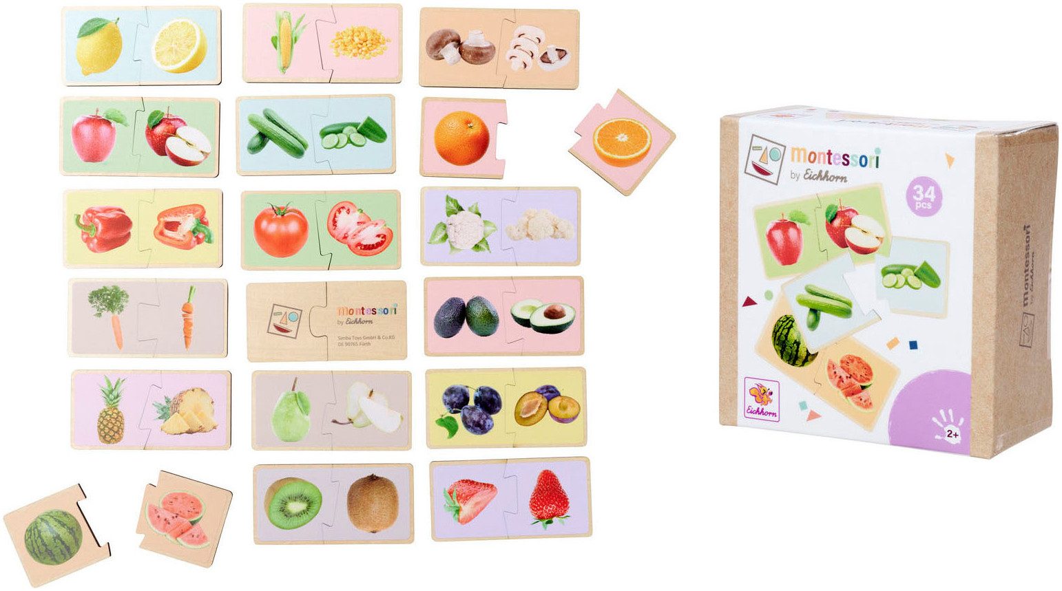 Eichhorn Puzzle Montessori Puzzle, 34 Puzzleteile, FSC® - schützt Wald günstig online kaufen