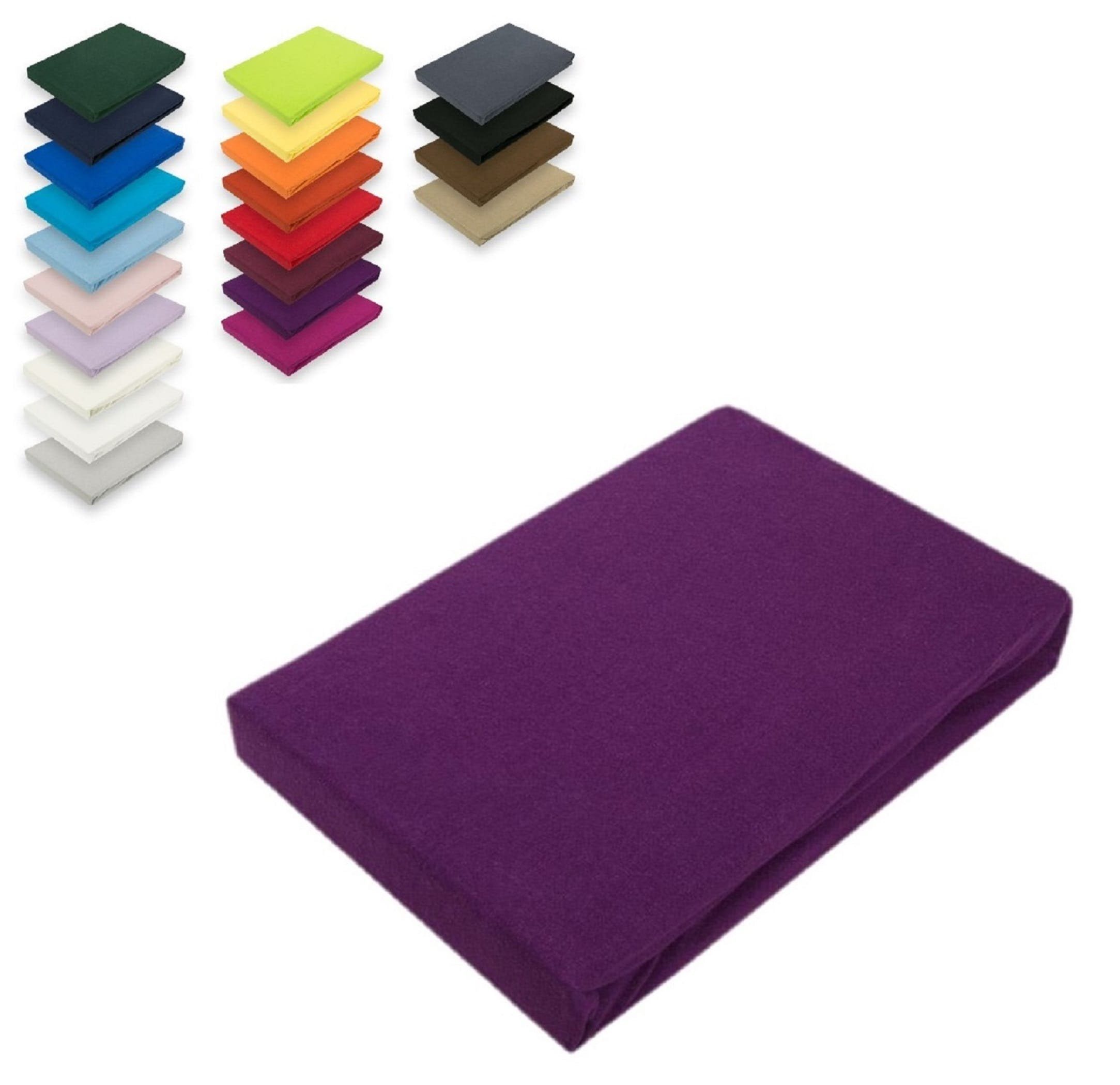 EXKLUSIV HEIMTEXTIL Spannbettlaken Jersey Spannbettlaken Rundumgummizug, günstig online kaufen