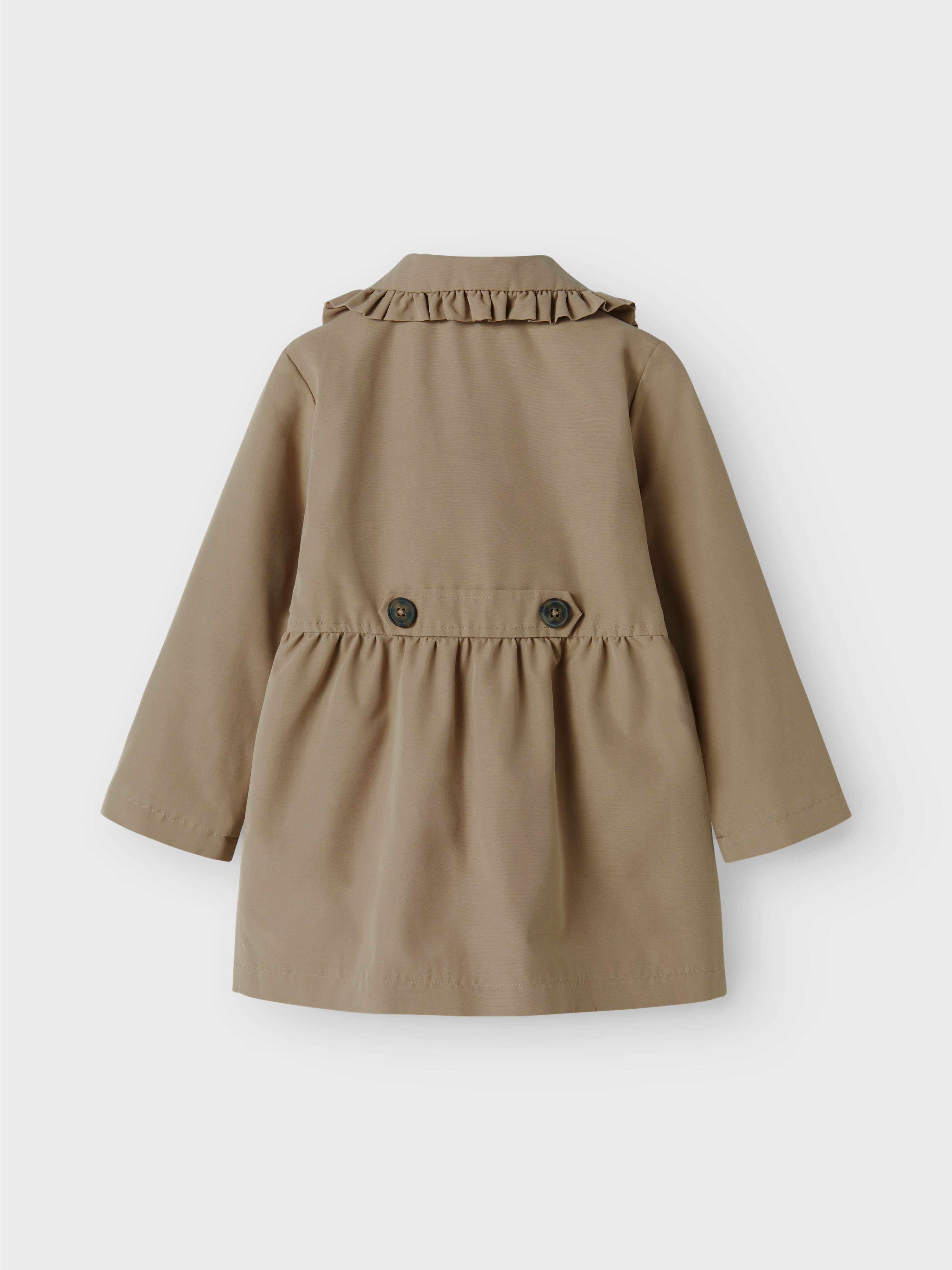 Name It Kurzmantel NMFMADELIN TRENCH COAT NOOS im romantischen Look – Bild 4 von 5